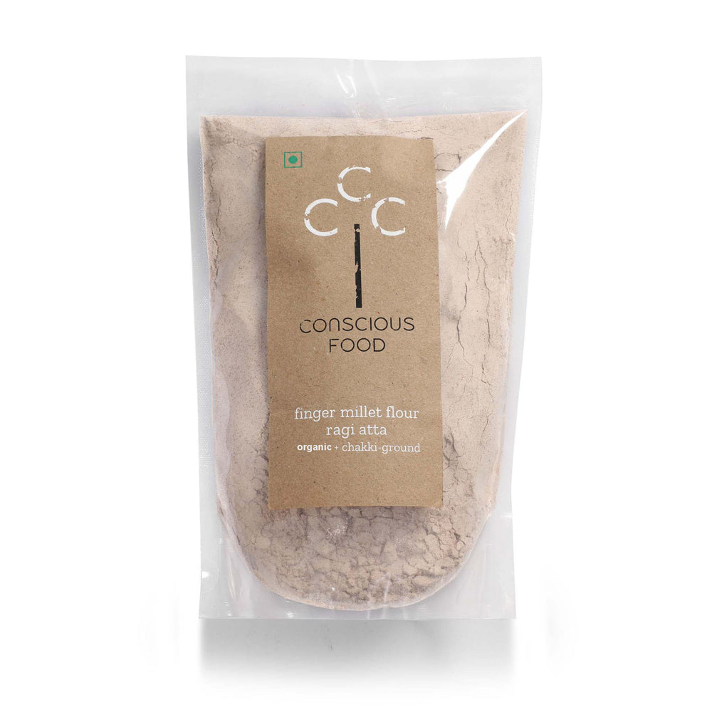 Conscious Food Finger Millet Flour (Ragi Atta) 500g