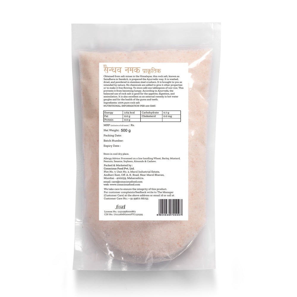 Conscious Food Rock Salt 500g