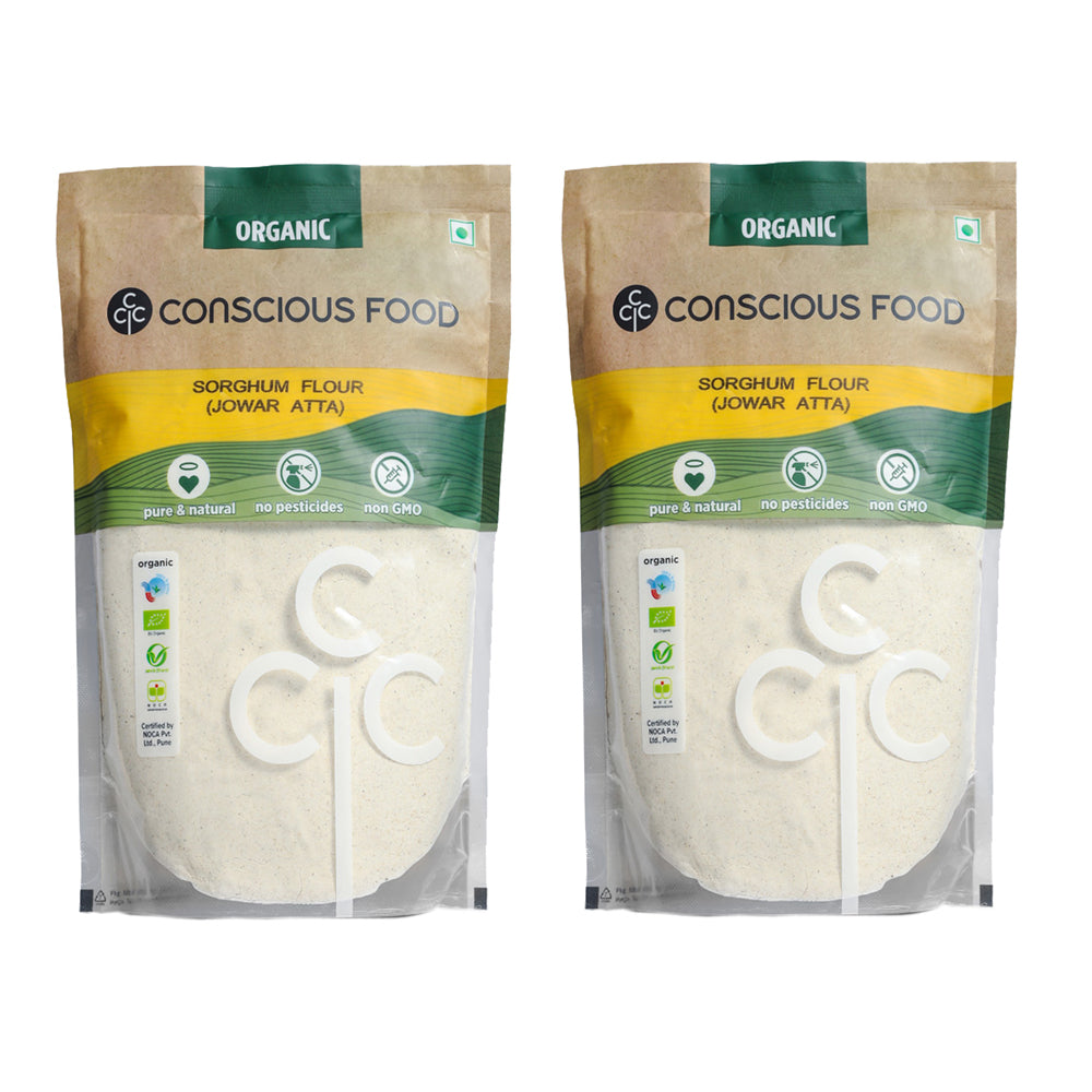 Conscious Food Sorghum Flour (Jowar Atta) 500g