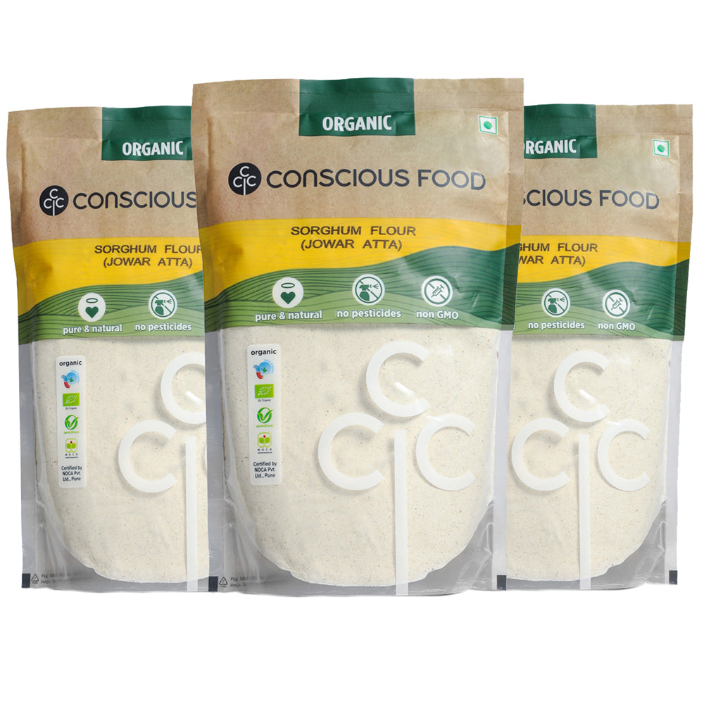 Conscious Food Sorghum Flour (Jowar Atta) 500g