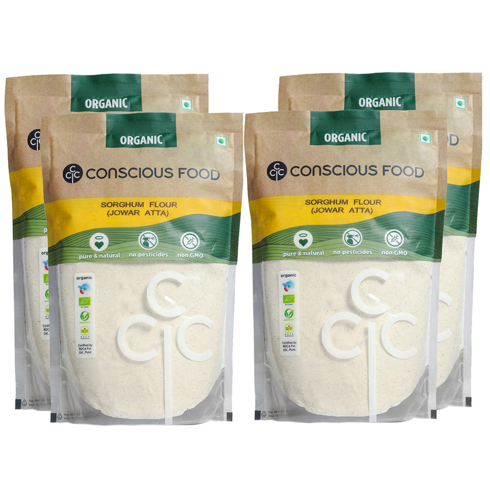 Conscious Food Sorghum Flour (Jowar Atta) 500g