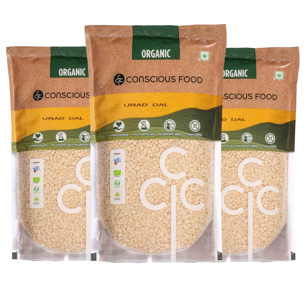 Conscious Food Split Black Gram (Urad Dal) 500g