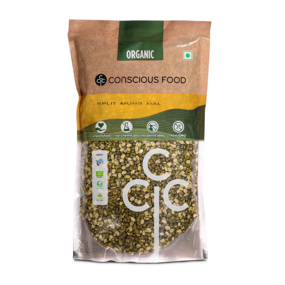 Conscious Food Split Mung Bean (Split Mung Dal) 500g