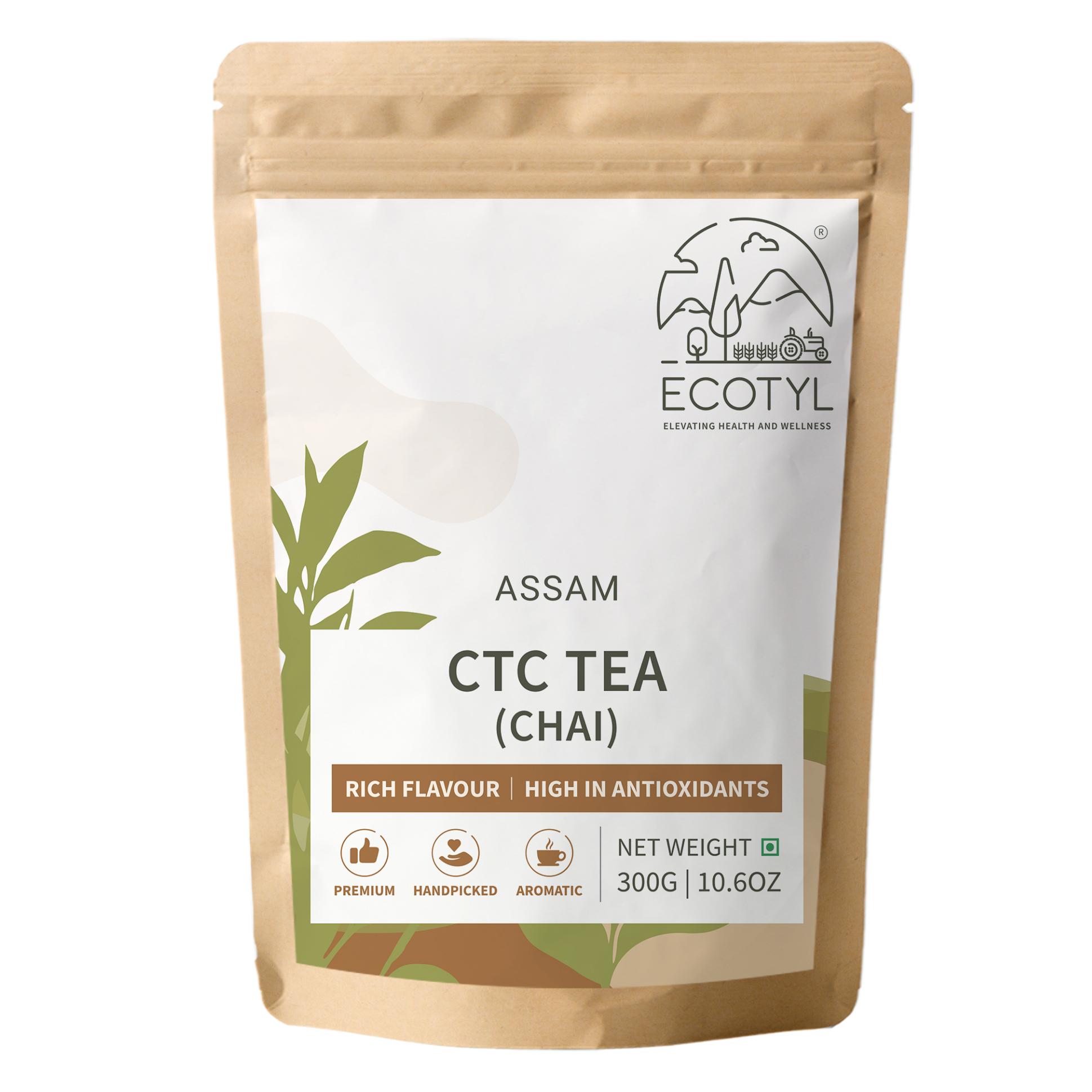 Ecotyl CTC Tea (Chai Patti) From Assam | Strong Flavour | Classic | 300g