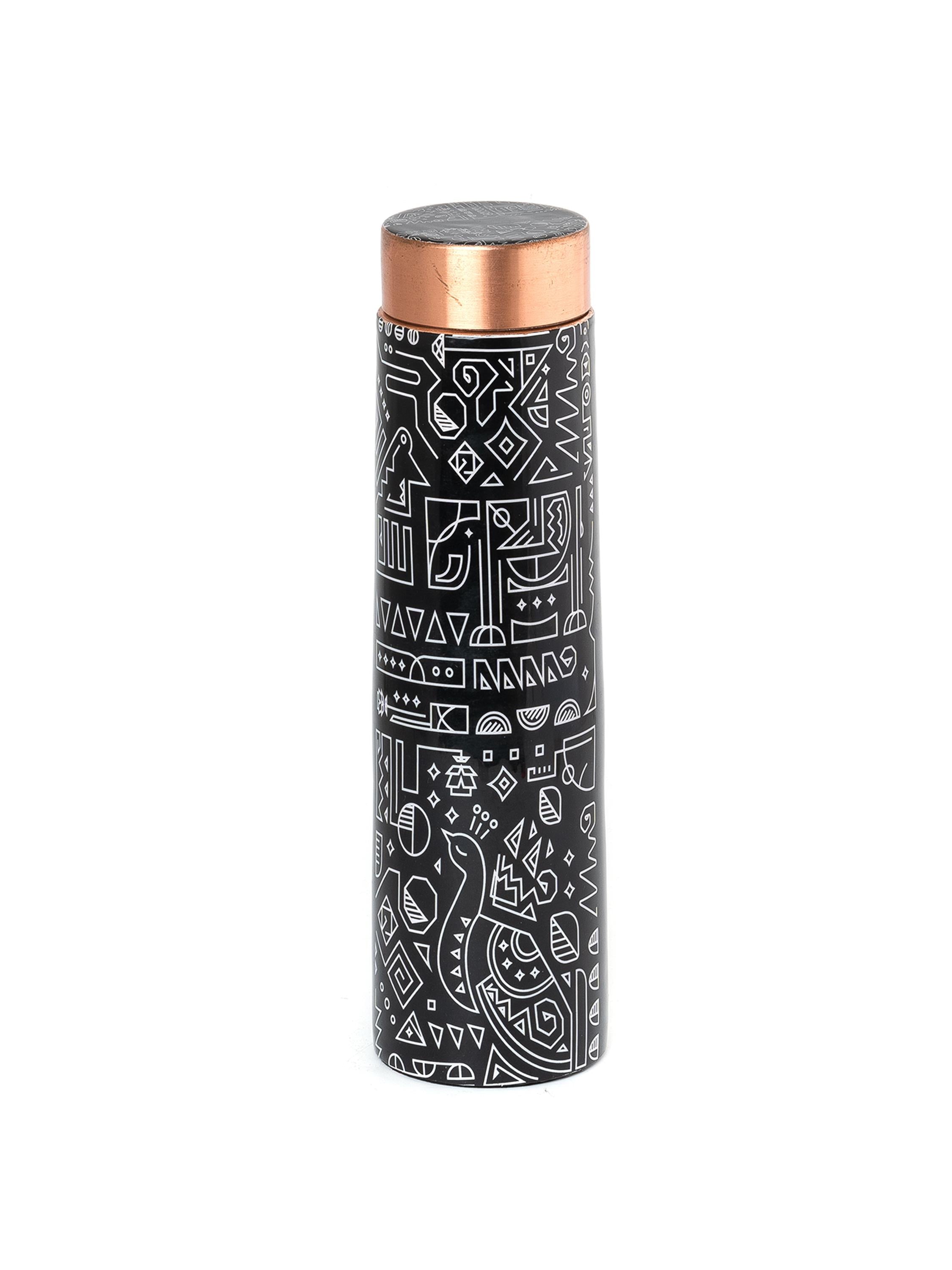 Sowpeace Handpainted bottle showcasing indigenous artforms