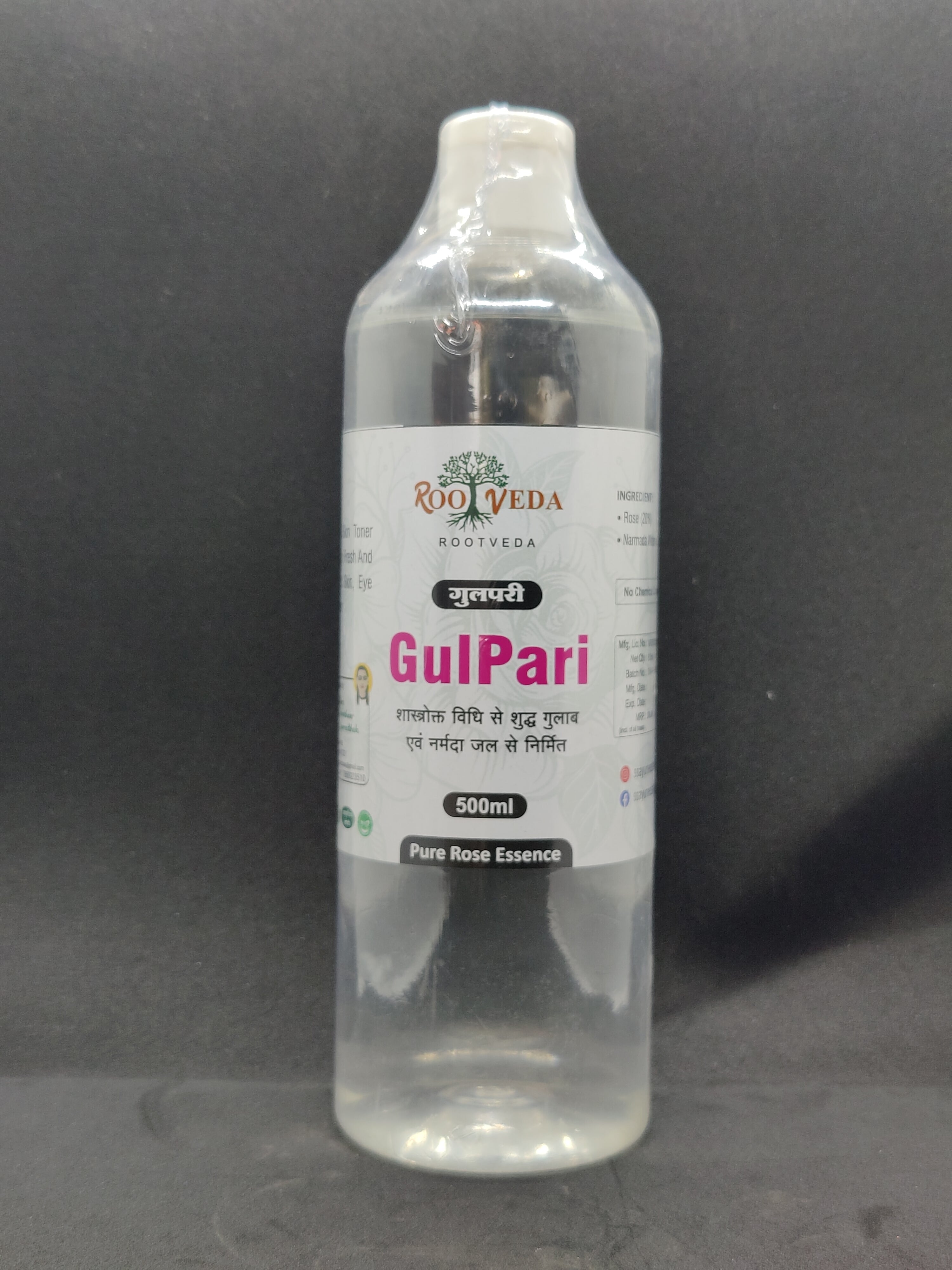 RootVeda Gulpari 100% Pure Rose Water 100 ml