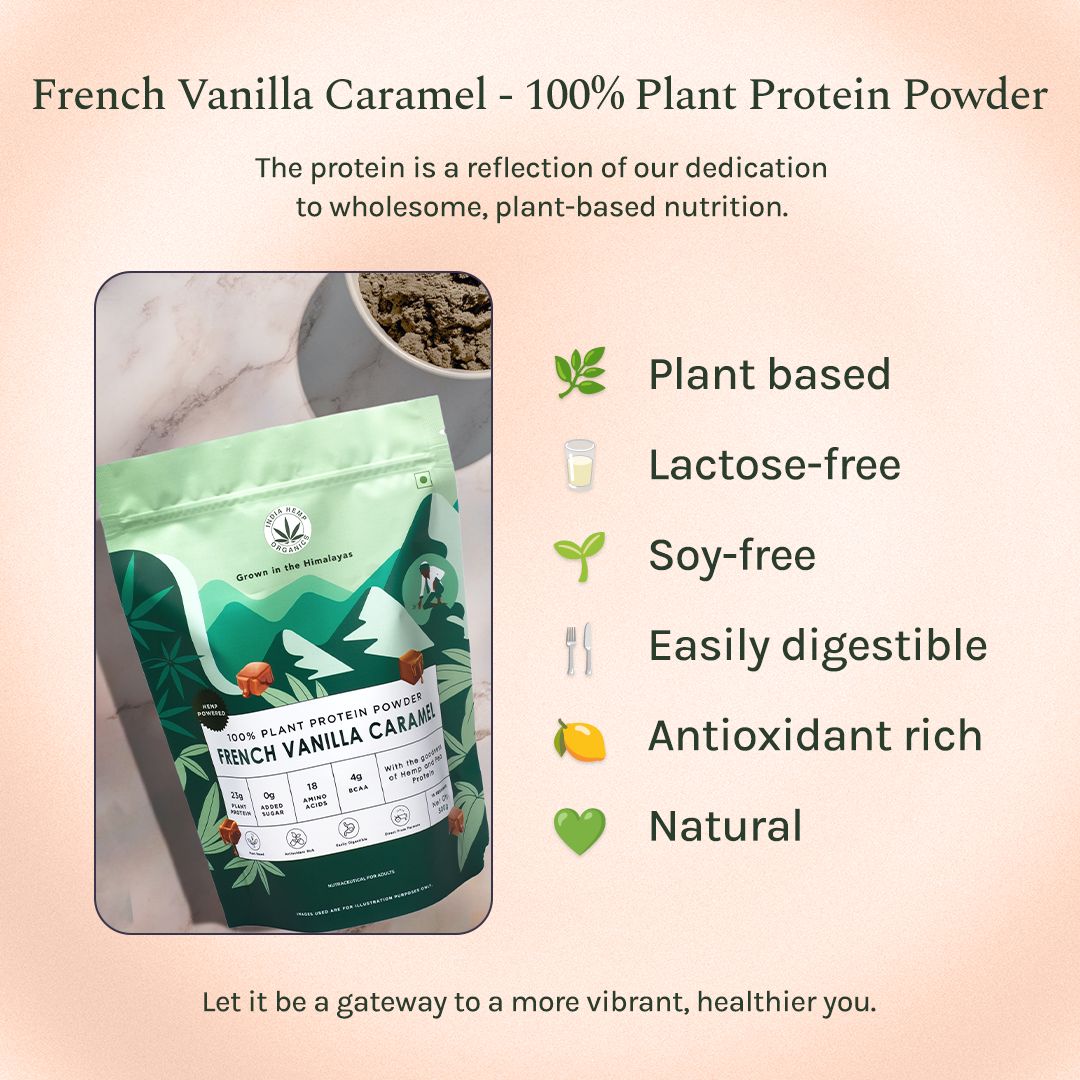 India Hemp Hemp Powder - French Vanilla Caramel