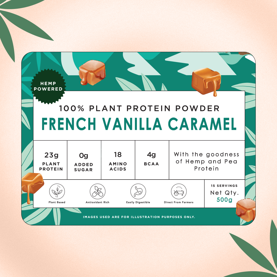 India Hemp Hemp Powder - French Vanilla Caramel
