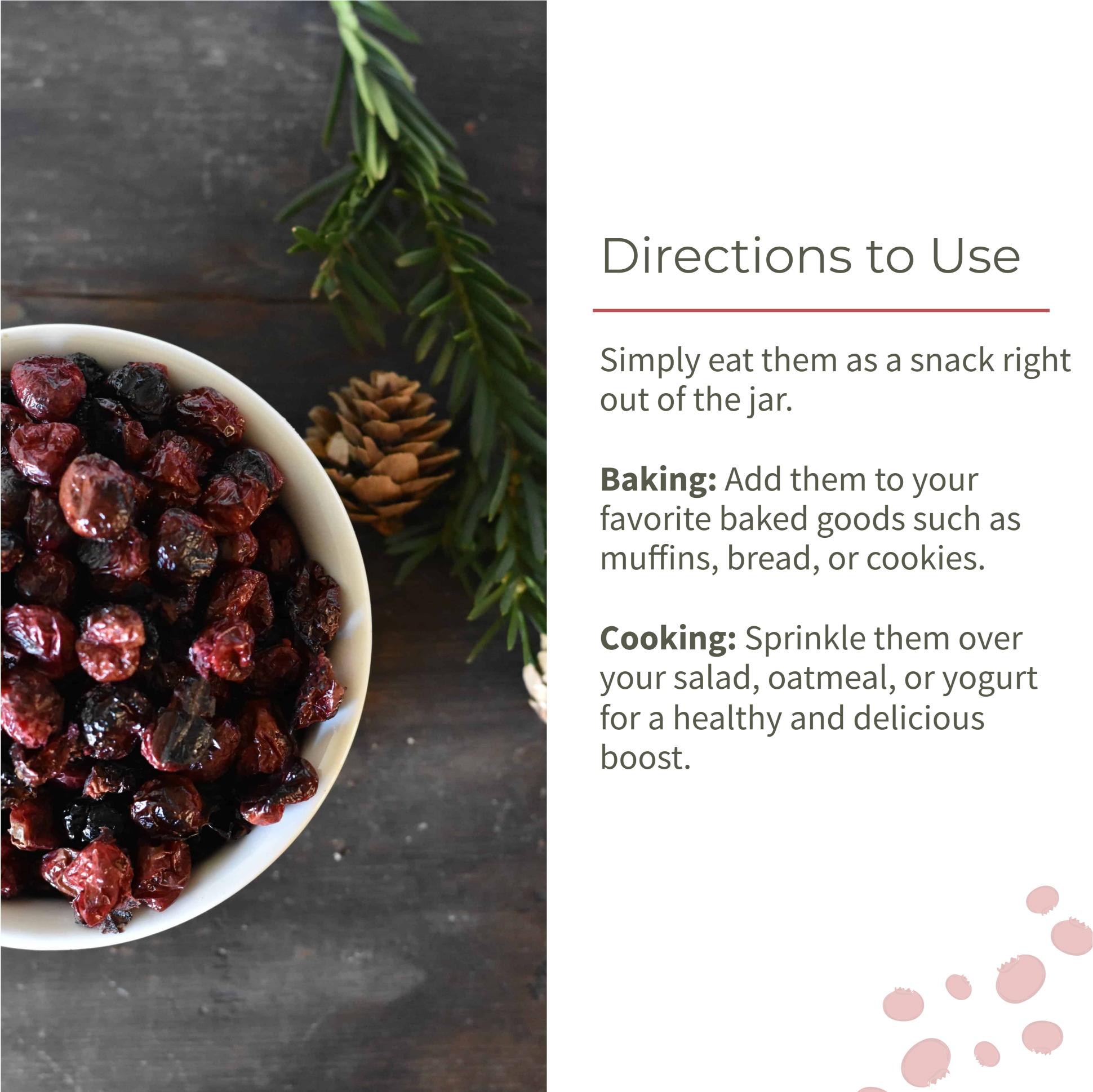 Ecotyl Dried Cranberries | Seedless Dried Fruit | Healthy Snack | 150g