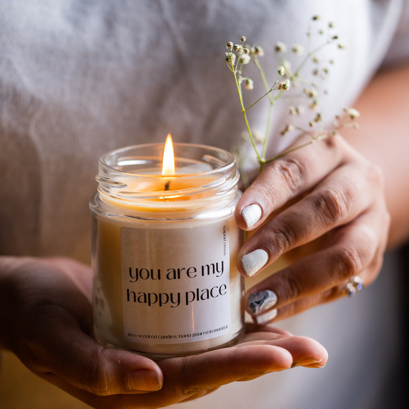 Sosa Candles Happy Place Scented Candles Gift Set | Scented Candles For Home Decor | Scented Candles For Home Decoration| Scented Candles For Bedroom | Gift Set