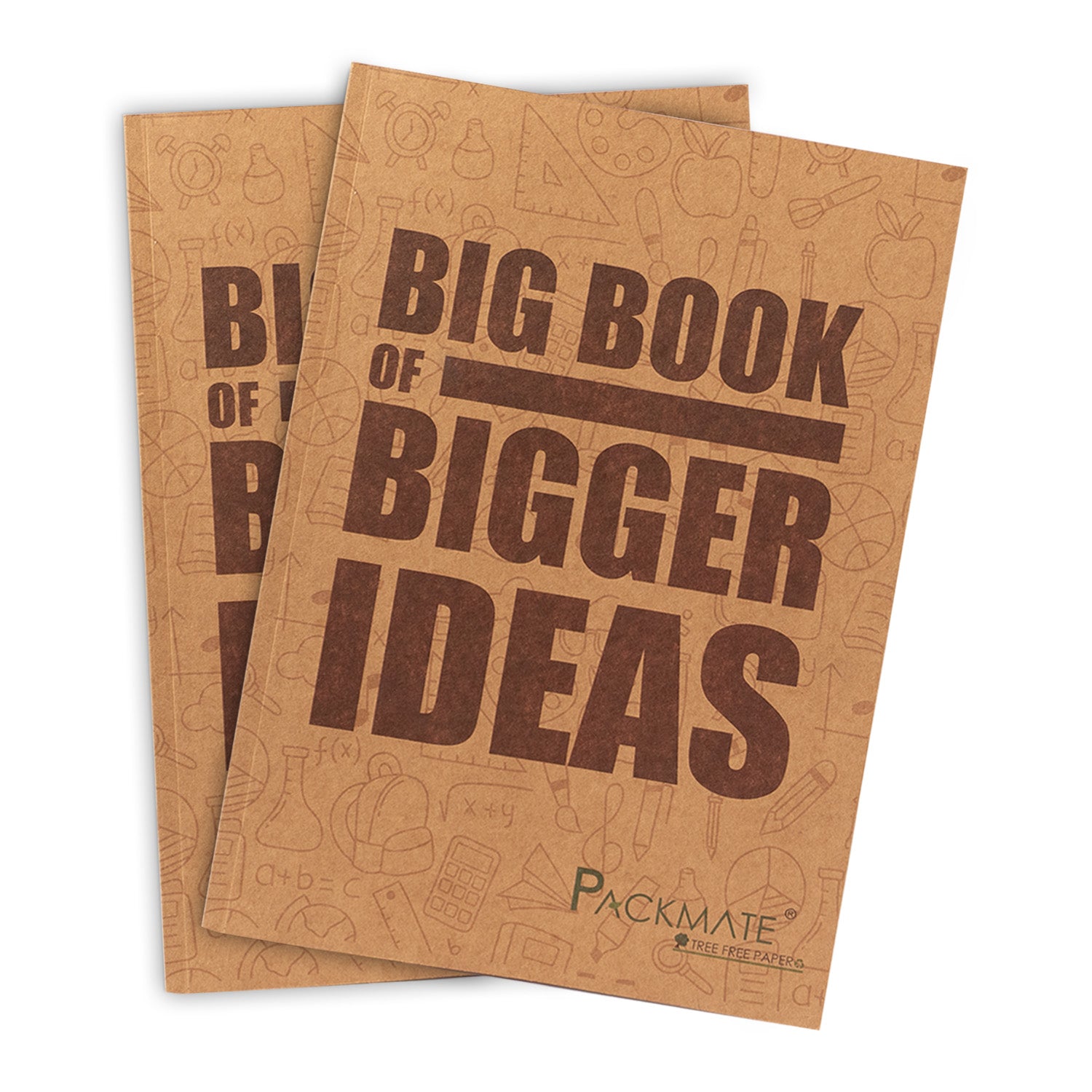 PackMate Exercise Book | Made Using100% Recycled Paper | Pages 172 | Size : 21cm X 29.7cm  (Cover design: My big book of bigger ideas)