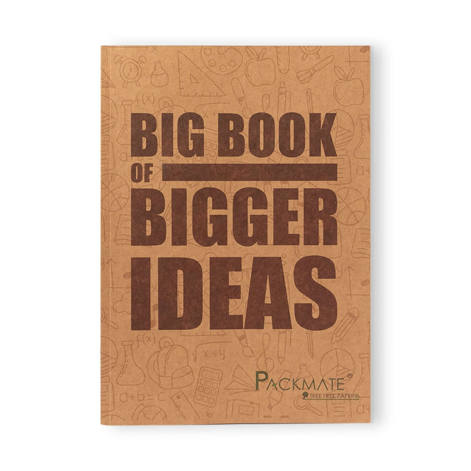 PackMate Exercise Book | Made Using100% Recycled Paper | Pages 172 | Size : 21cm X 29.7cm  (Cover design: My big book of bigger ideas)