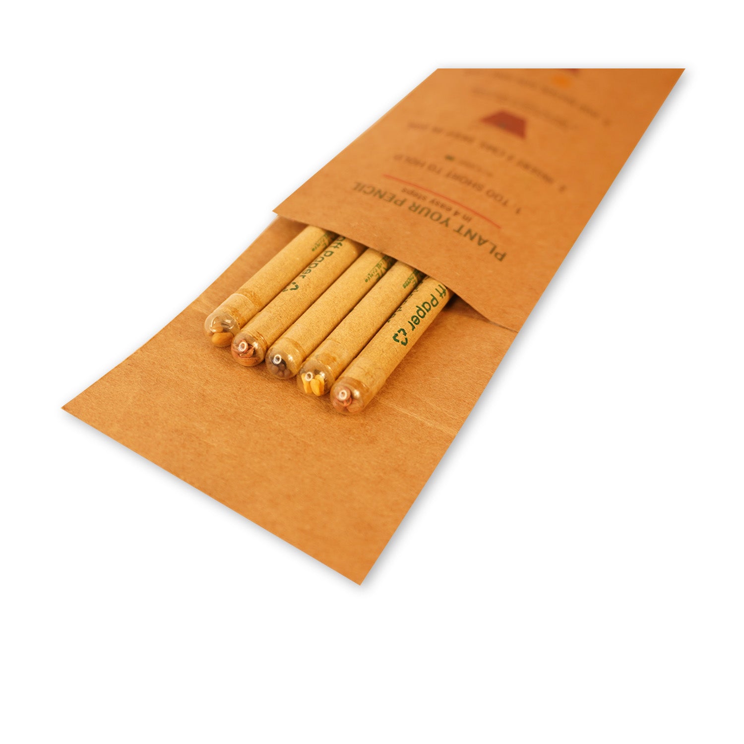 Packmate Plantable Seed Pencil (Pack of 5) Made From 100% Recycled Paper