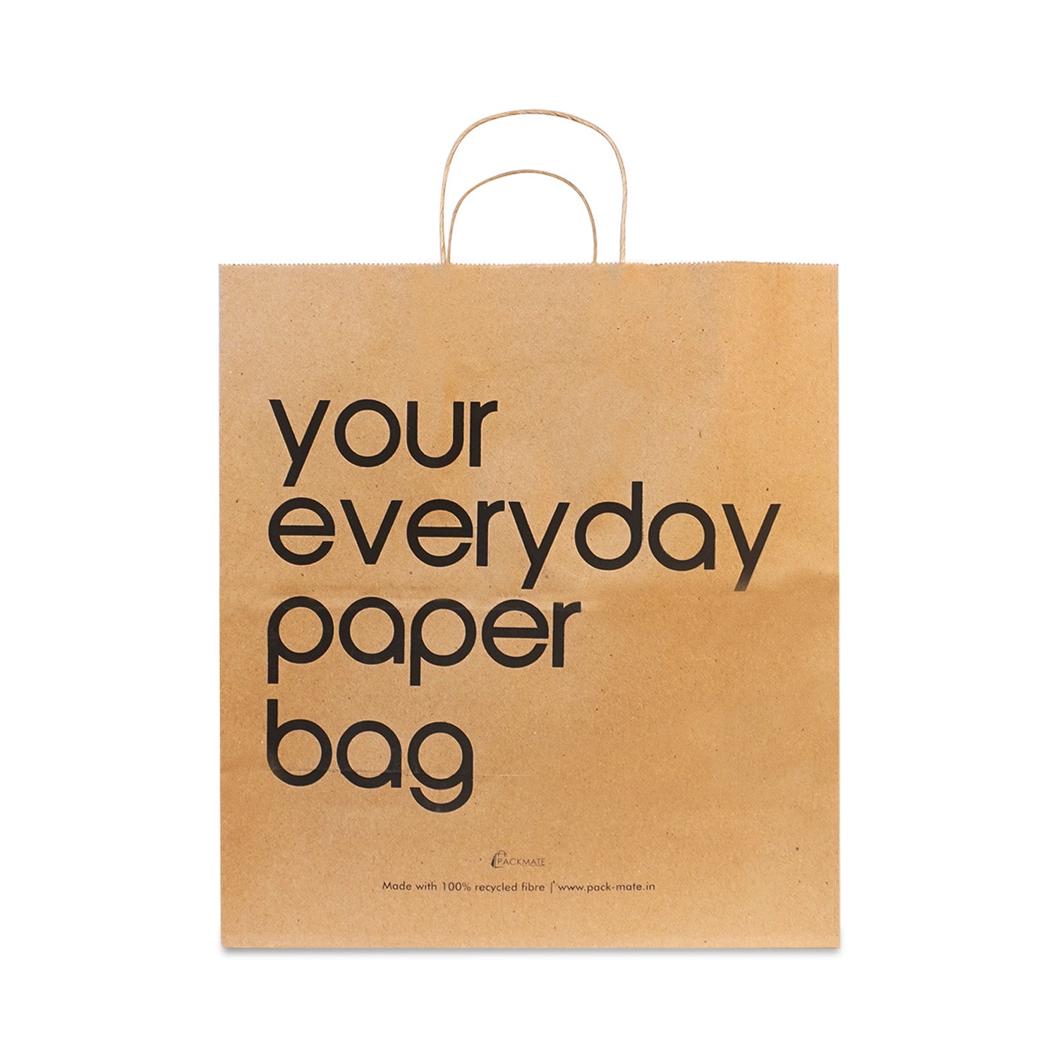 Packmate Thick Paper Carry Bag (Brown) - Pack of 5 Paper Bag | Gift Bags For Return Gifts | Paper Bags For Gifting | Return Gift Bags | For Birthday, Anniversary, Party, Diwali, Festival, New Year | Made Using 100% Recycled Paper Visit the PackMate Store"