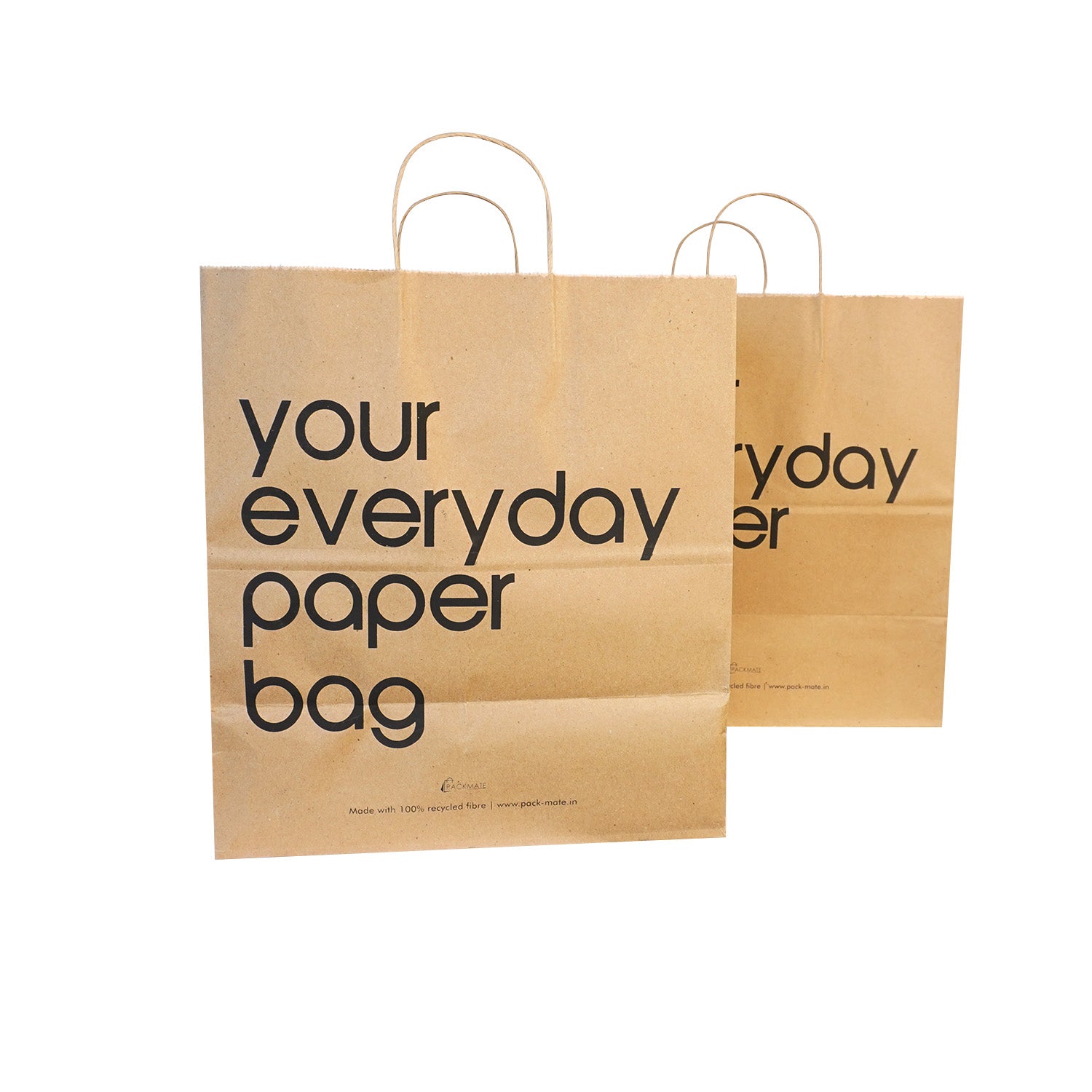 Packmate Thick Paper Carry Bag (Brown) - Pack of 5 Paper Bag | Gift Bags For Return Gifts | Paper Bags For Gifting | Return Gift Bags | For Birthday, Anniversary, Party, Diwali, Festival, New Year | Made Using 100% Recycled Paper Visit the PackMate Store"