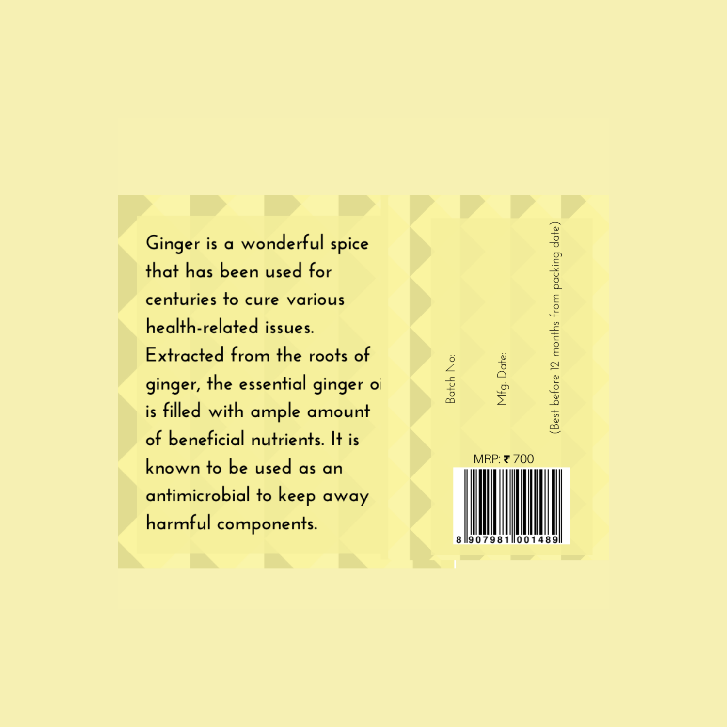 Oilcure Ginger Oil - 30 ml