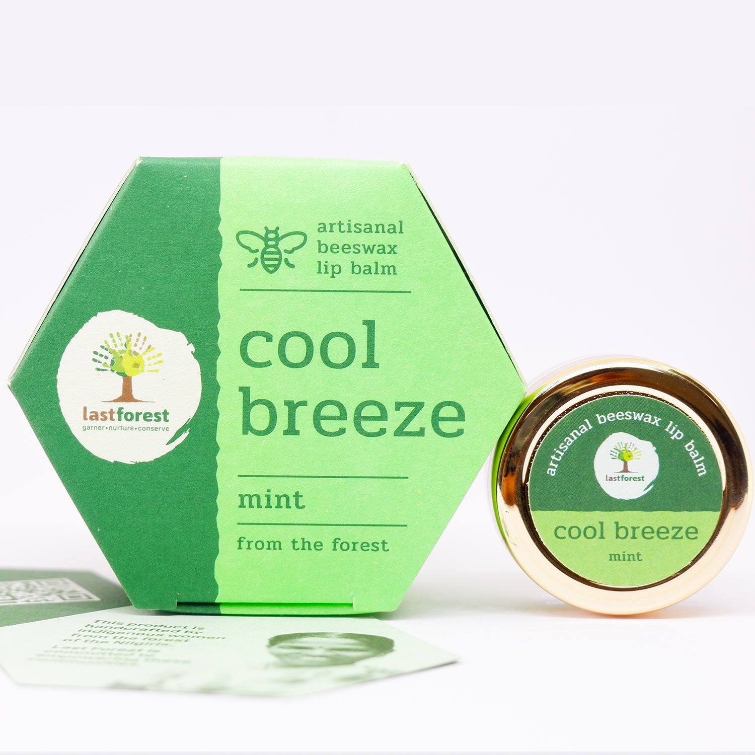 Last Forest Artisanal, Handmade Beeswax Lip Balm Mint