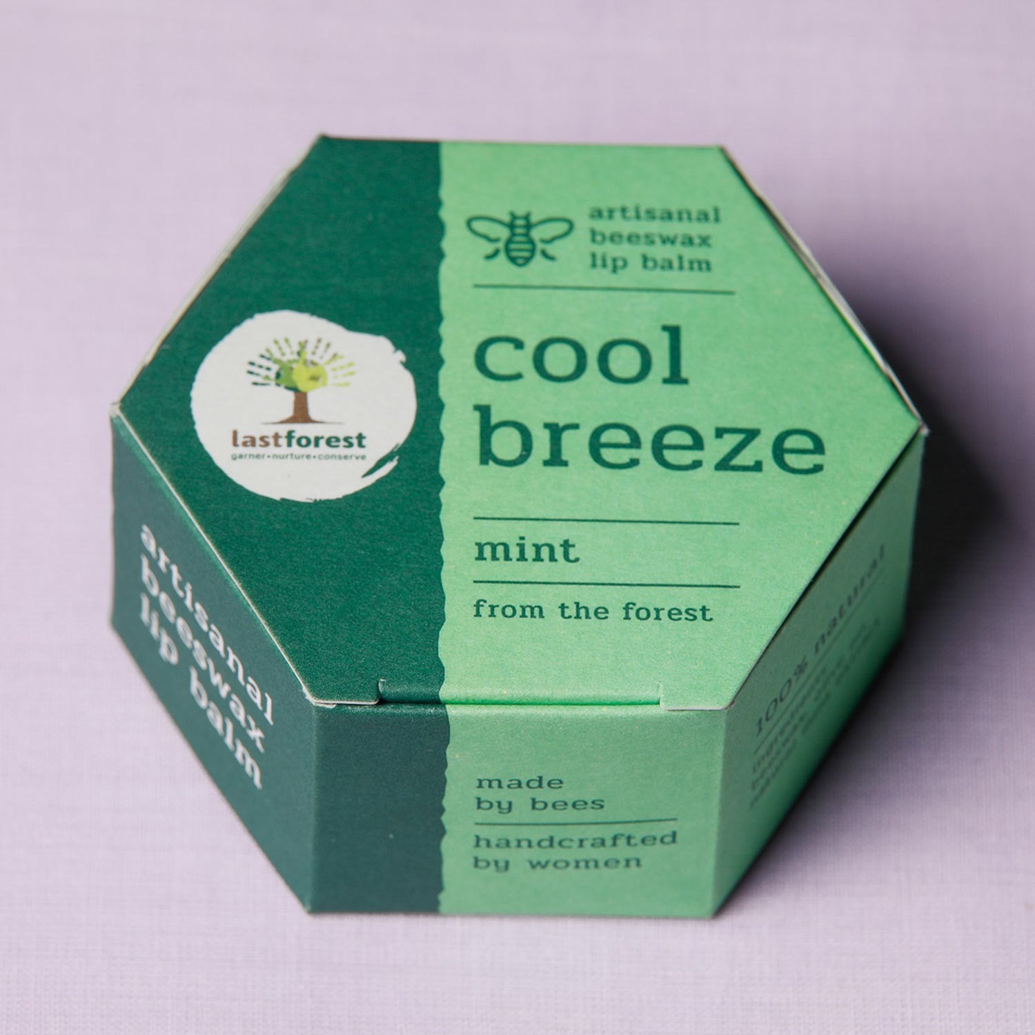 Last Forest Artisanal, Handmade Beeswax Lip Balm Mint
