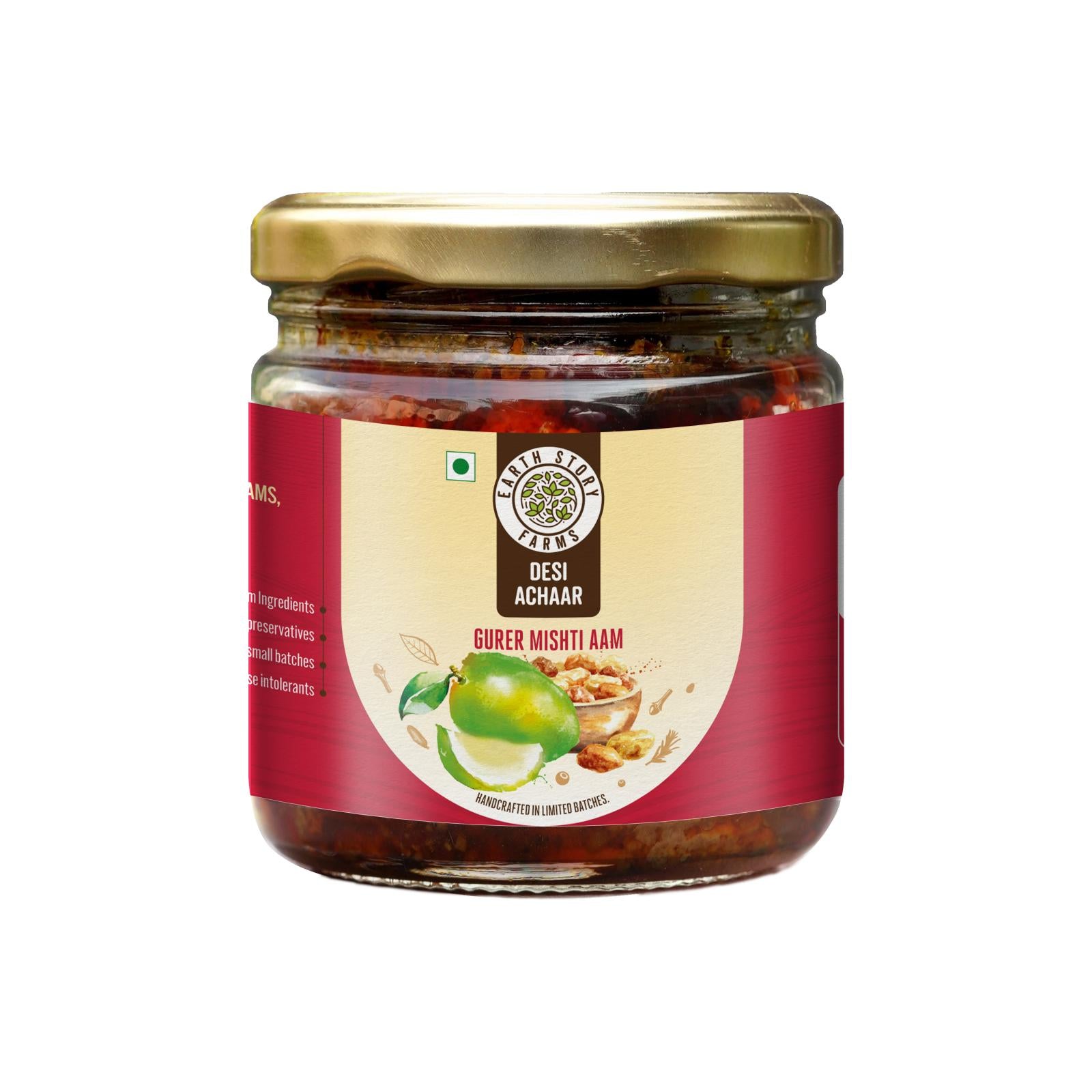 Earth Story Farms Pickles Gur er Mishti Aam Gur Kaeri Sweet Mango Jaggery 200 g