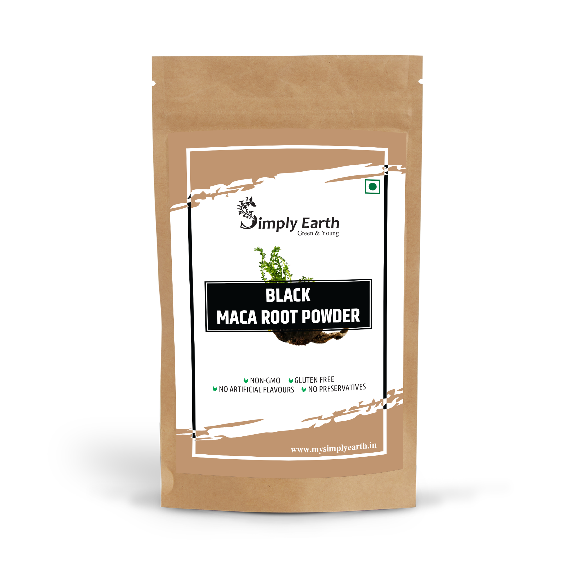 Simply Earth Peruvian Black Maca Root Powder - 100 GM