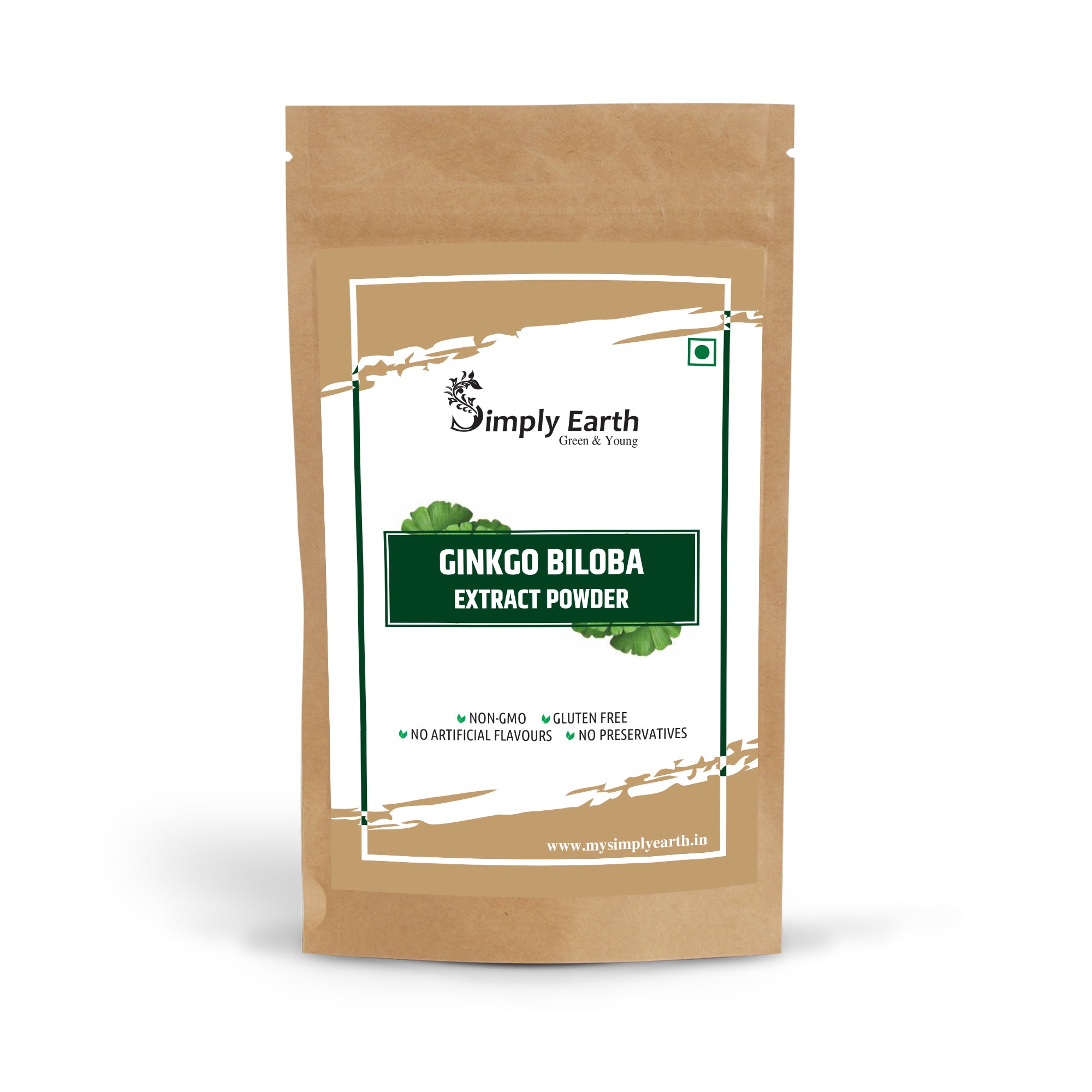 Simply Earth Organic Ginkgo Biloba Powder - 100GM