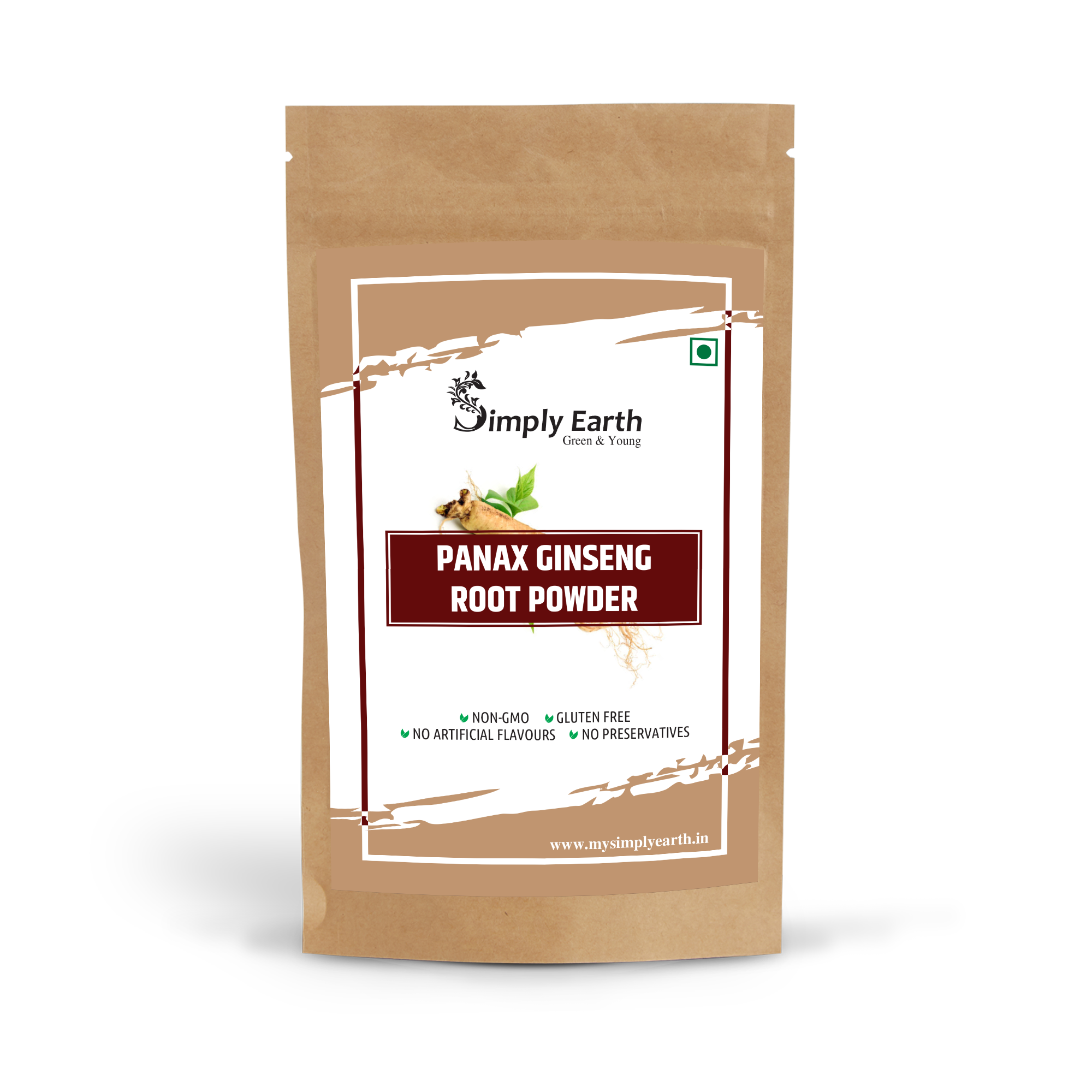 Simply Earth Panax Ginseng Powder, Korean Red Ginseng - 100 GM