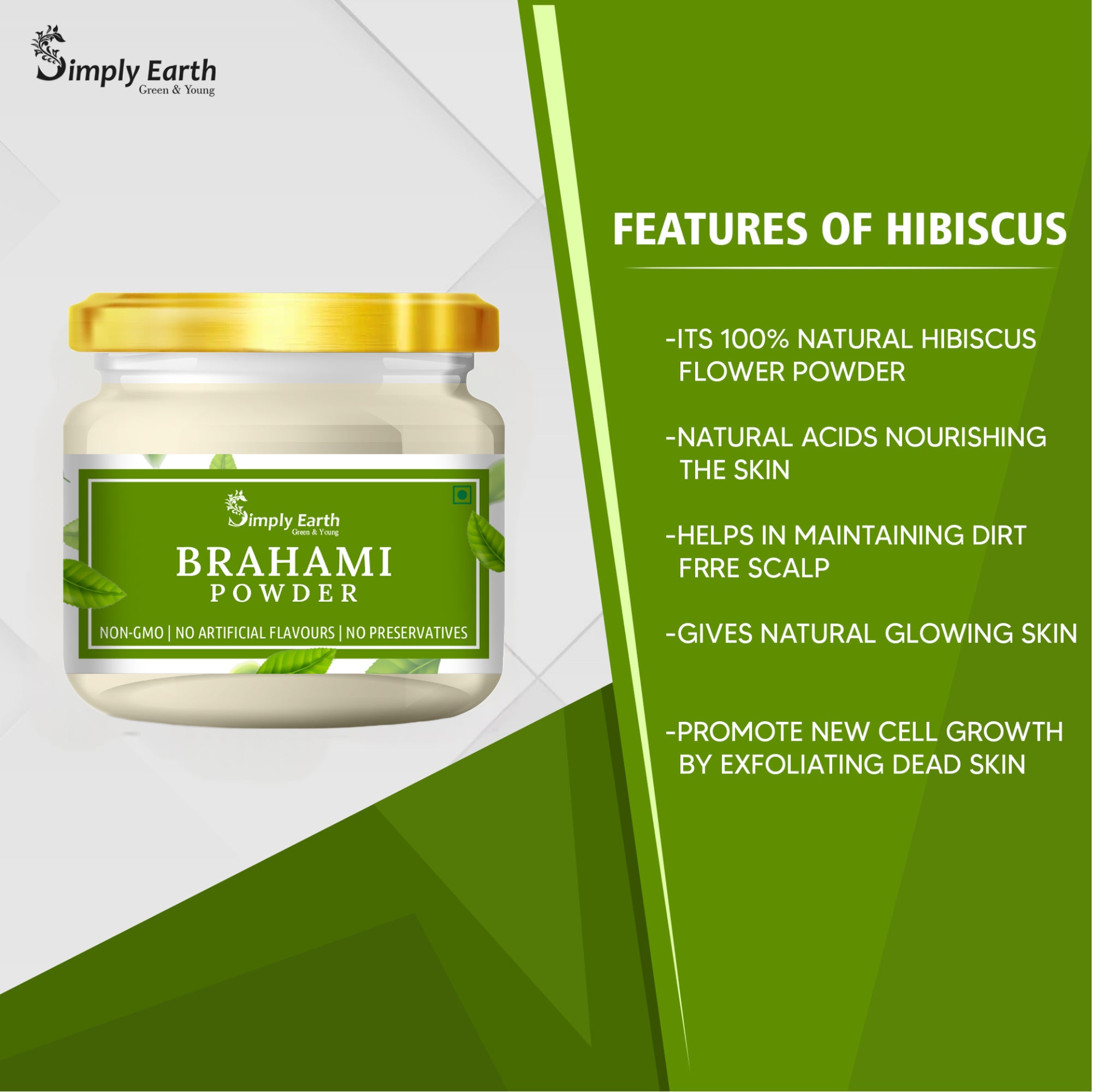 Simply Earth Organic Brahmi (Bacopa Monnieri) - 100GM