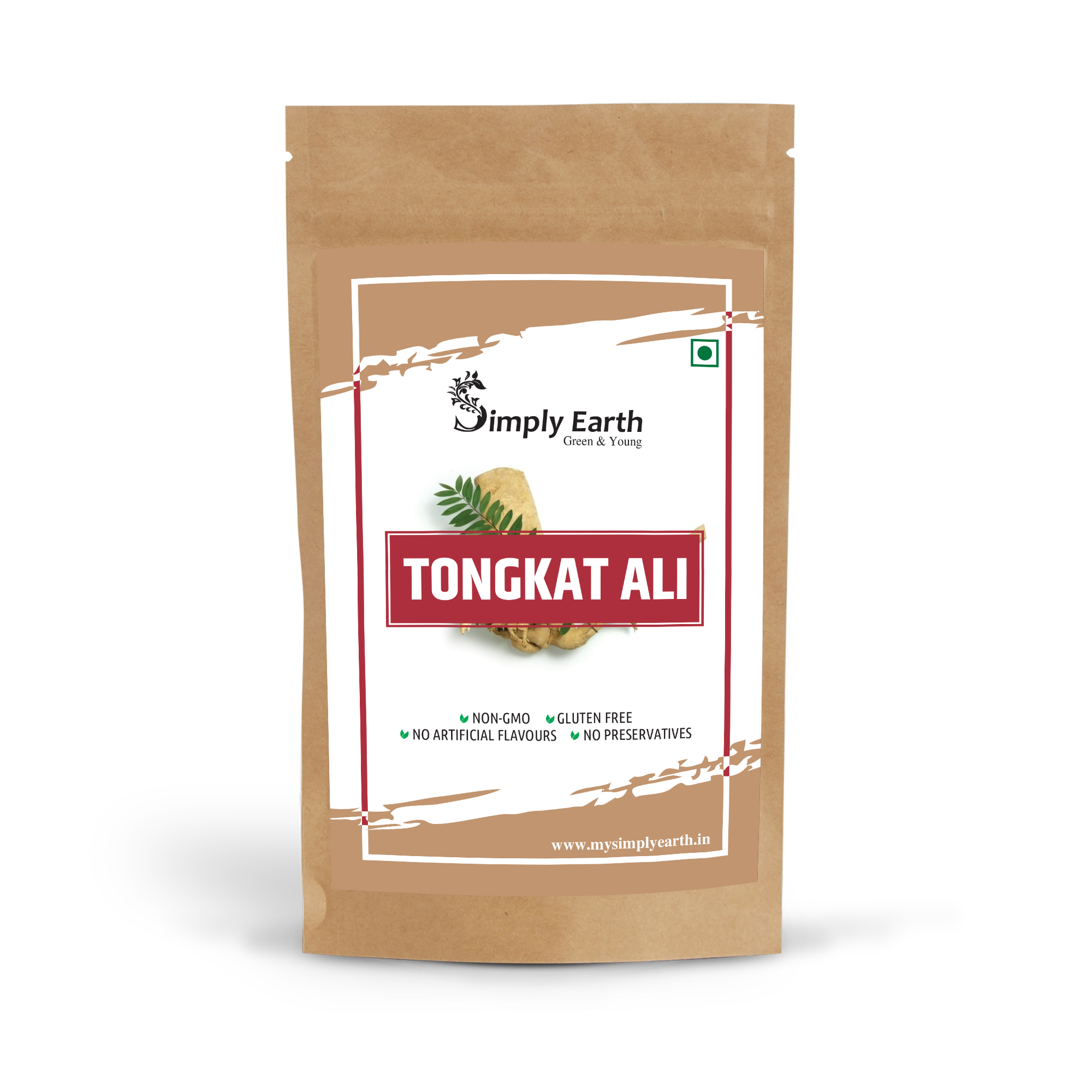 Simply Earth Organic Tongkat Ali Longjack Root Extract Powder 100:1 - 50 GM
