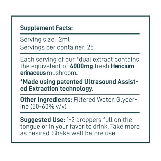 Nuvedo Lion’s Mane Mushroom Liquid Extract