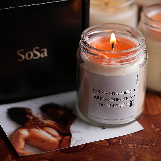 Sosa Candles Not Even a Million Fights Scented Candles For Boyfriend Girlfriend Husband Wife | Scented Candles Gift Set | Scented Candles For Home Decor |