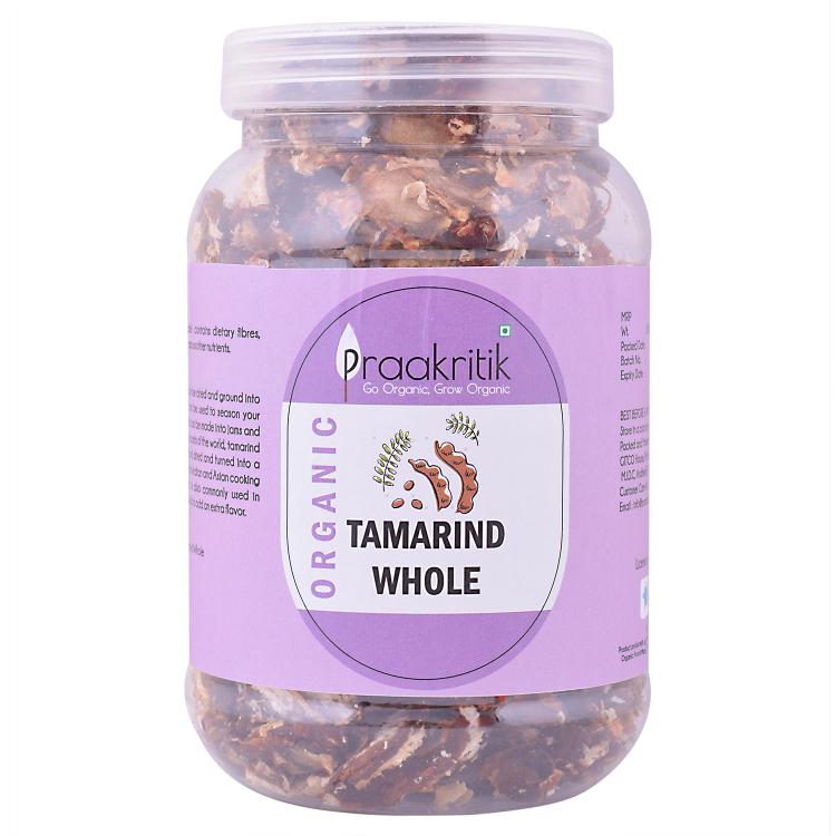 Praakritik Organic Seedless Tamarind Whole 500G
