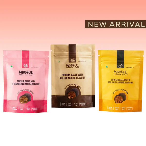 EAT Anytime Protein Ball Trio 210g (Coffee, Strawberry, SealSalt)