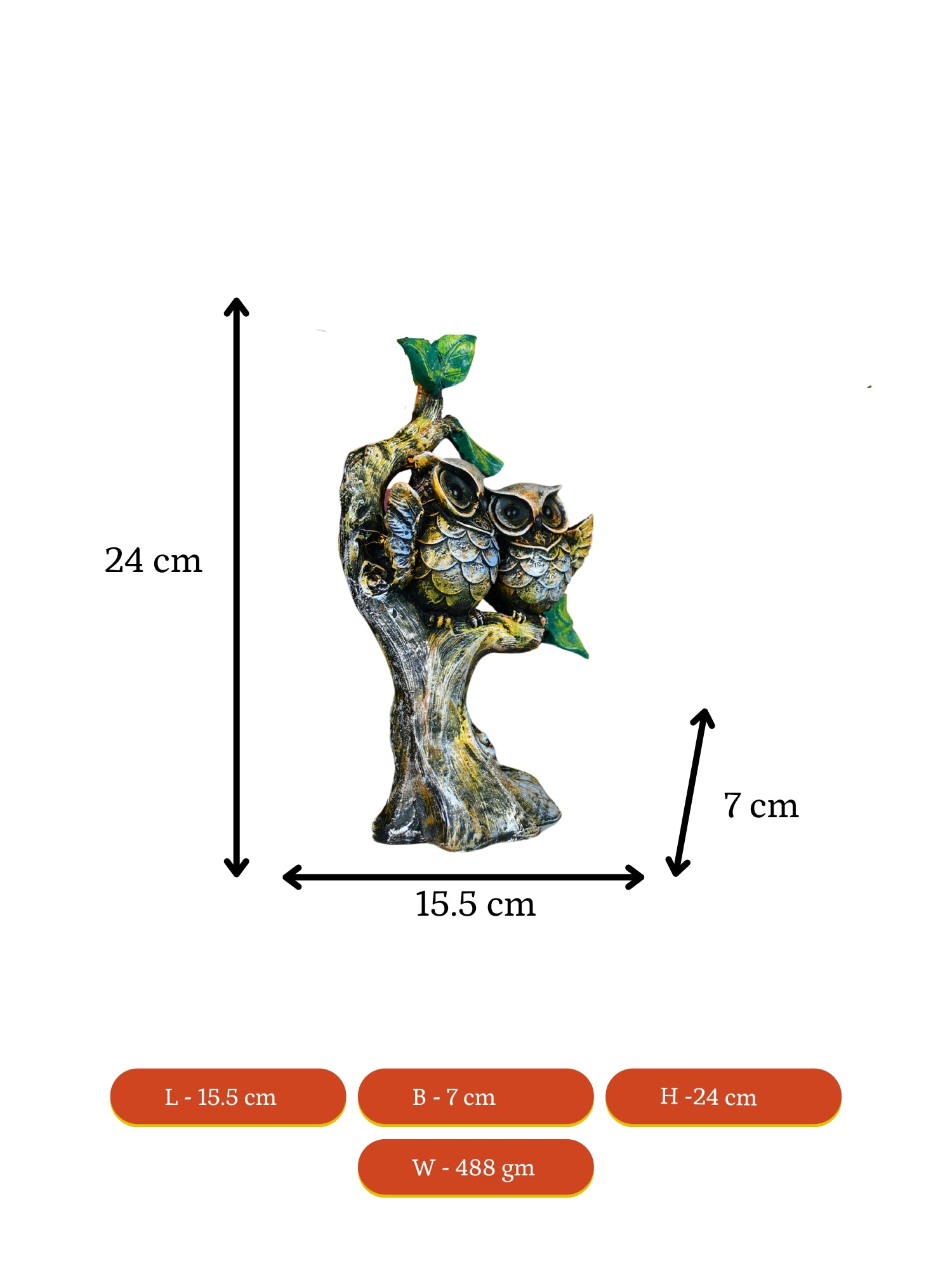 Sowpeace Resin Owl Branch
