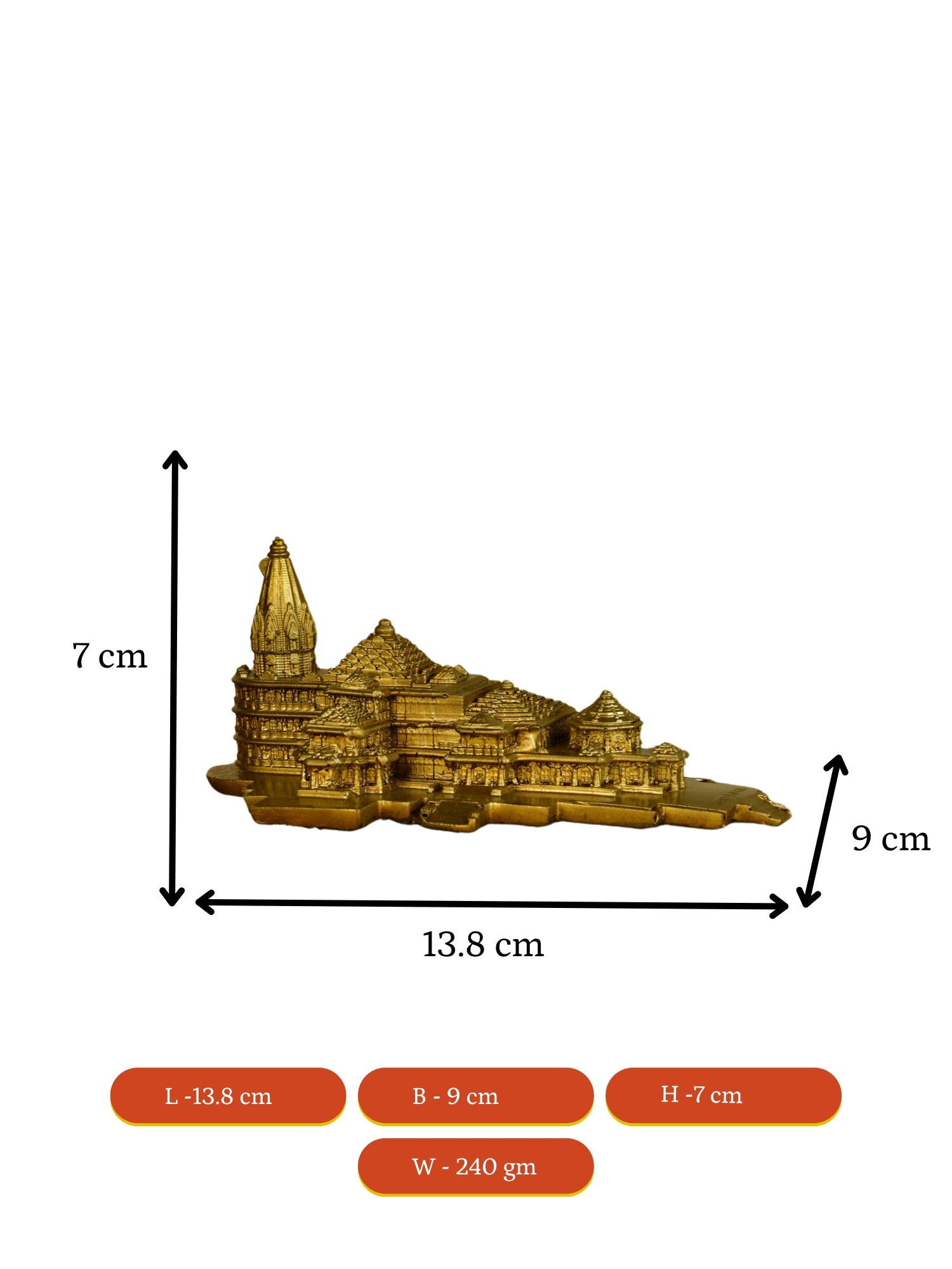 Sowpeace Resin Mini Mandir