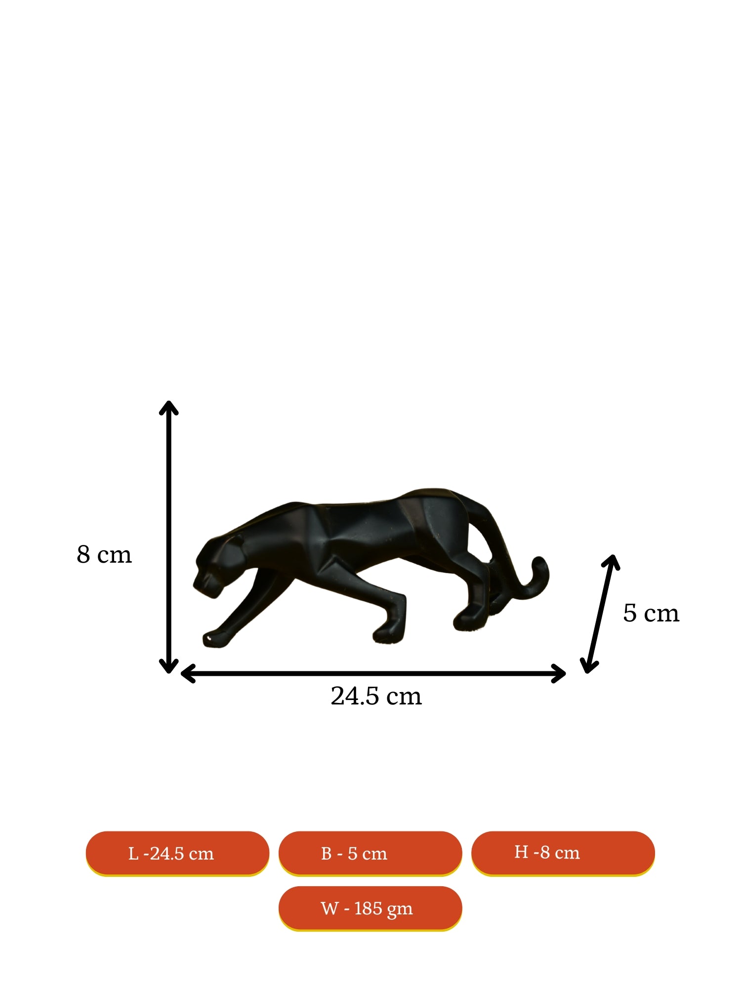 Sowpeace Resin Panther Statue