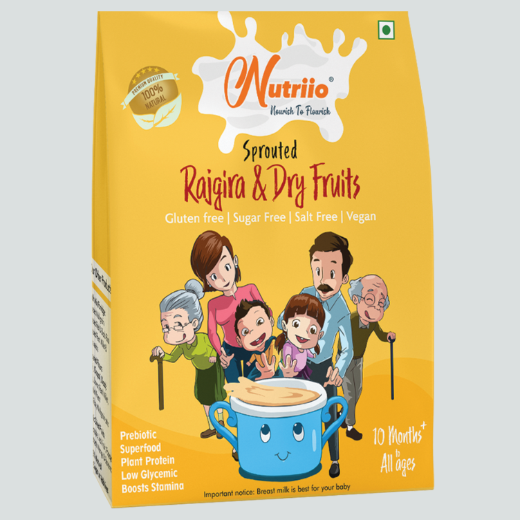 Nutriio Sprouted Rajgira & Dry Fruits Mix