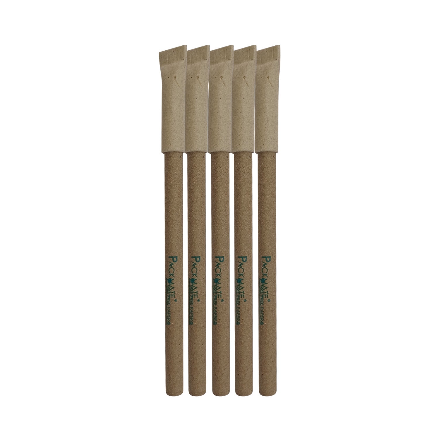 PackMate Recycled Paper Pens | Made Using 100% Recycled Paper - (Pack of 5)