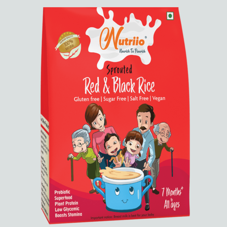 Nutriio Sprouted Red & Black Rice Mix