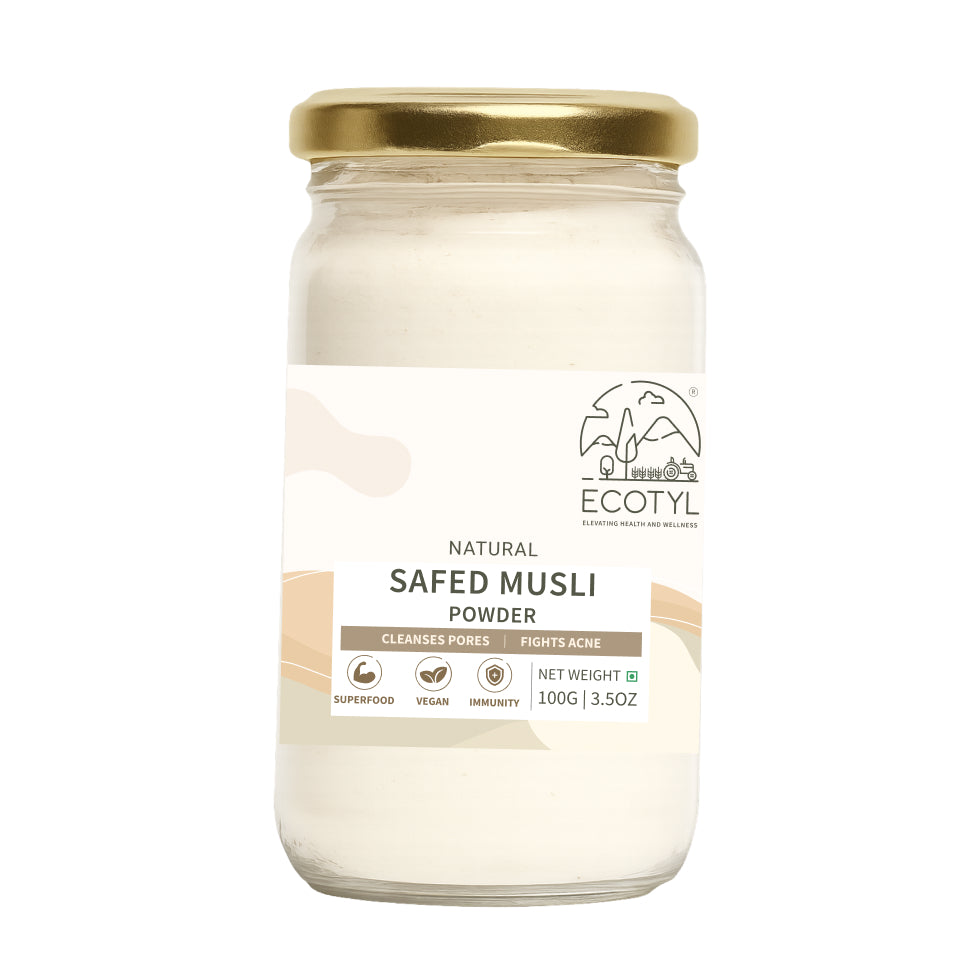 Ecotyl Safed Musli Powder | Boosts Stamina & Immunity | Ayurvedic Herb | 100g