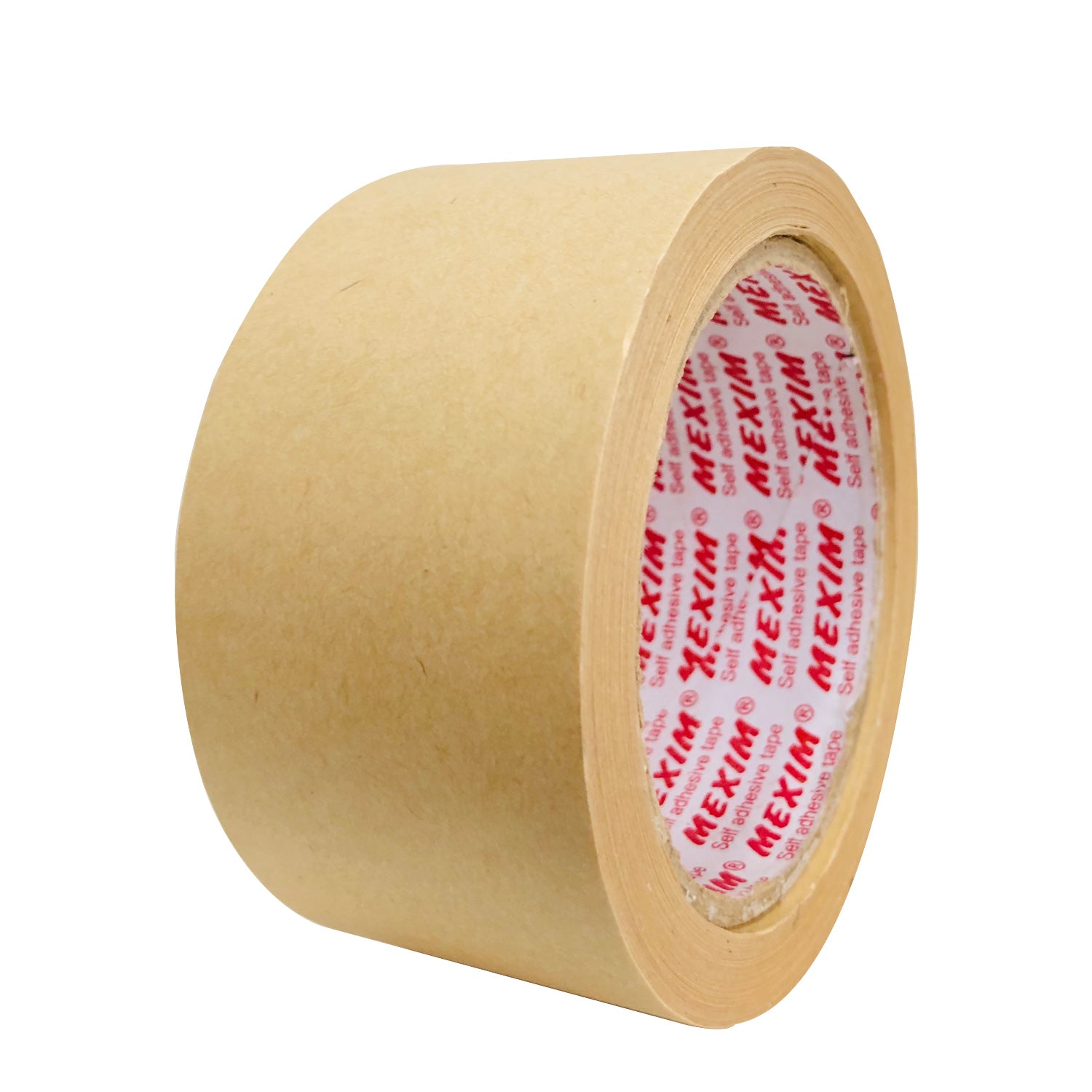 Ecosattva Self Adhesive Eco-Friendly Kraft Paper Tape | 72 mm x 50 meters x 4 Rolls, Easy to Apply, Used for box Packaging