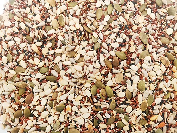 EAT Any time Mindful Super Seeds Mix - Pumpkin, Sunflower, Watermelon, Flax & Chia Seeds | Weight Management |Rich in Vitamin B & E |Rich in Minerals |Full of antioxidants | High in Protein | High in Fiber - 200g