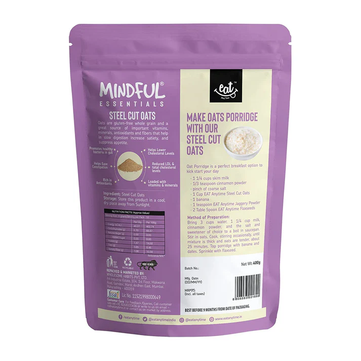 EAT Anytime Steel Cut Oats - 400g