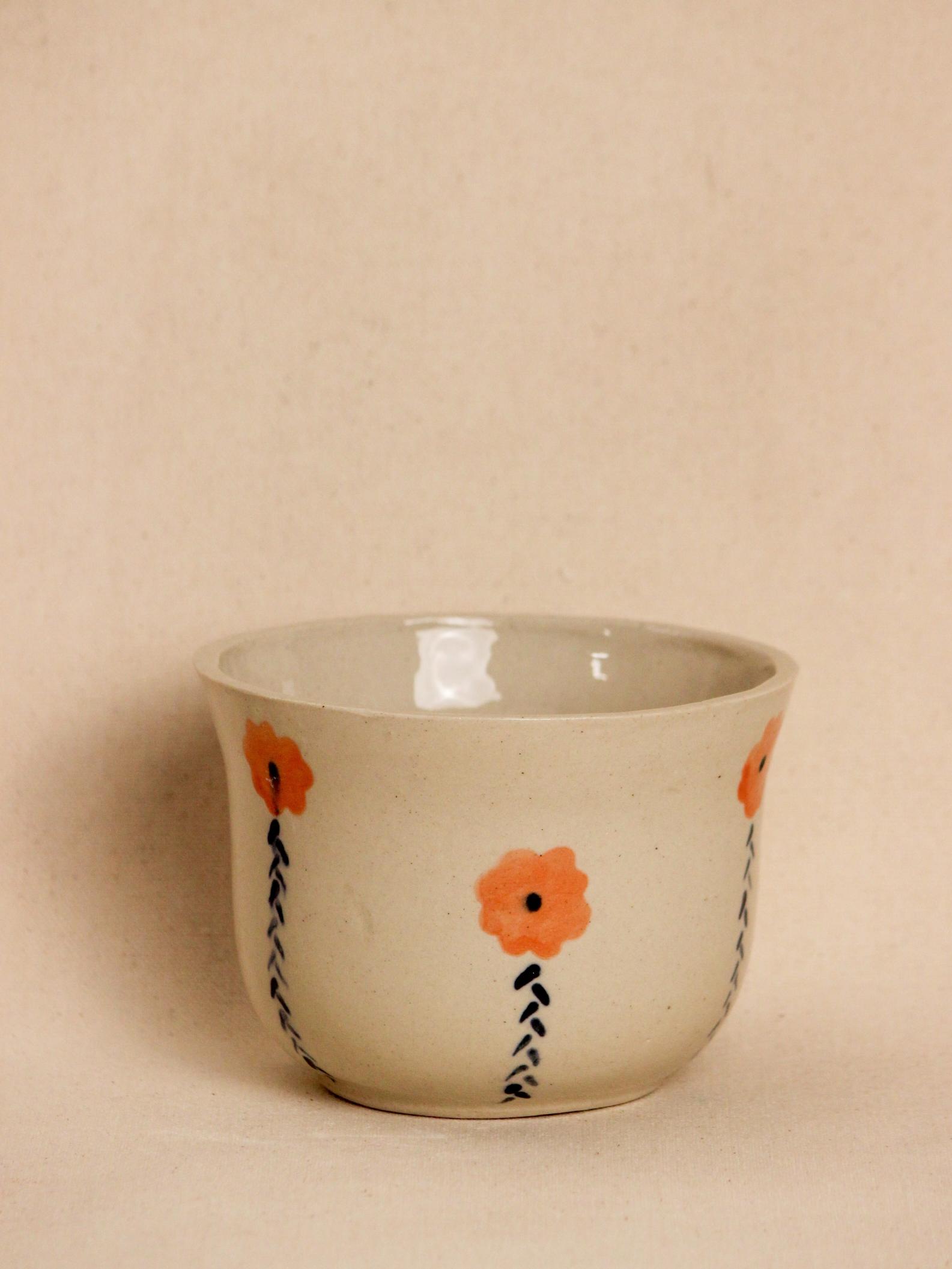 The Orby House Blossom Bliss Hand-painted Noodle/Ramen Bowl