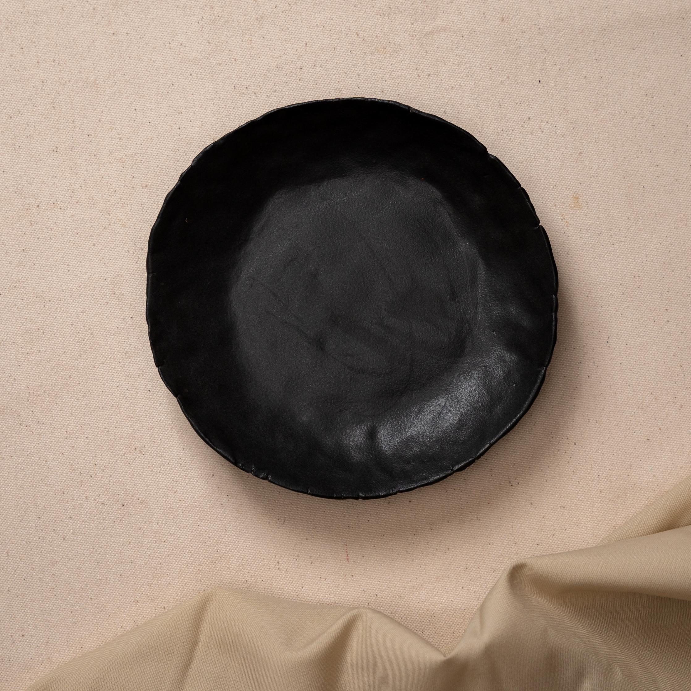 The Orby House Stone Age Ceramic Plate (Black)
