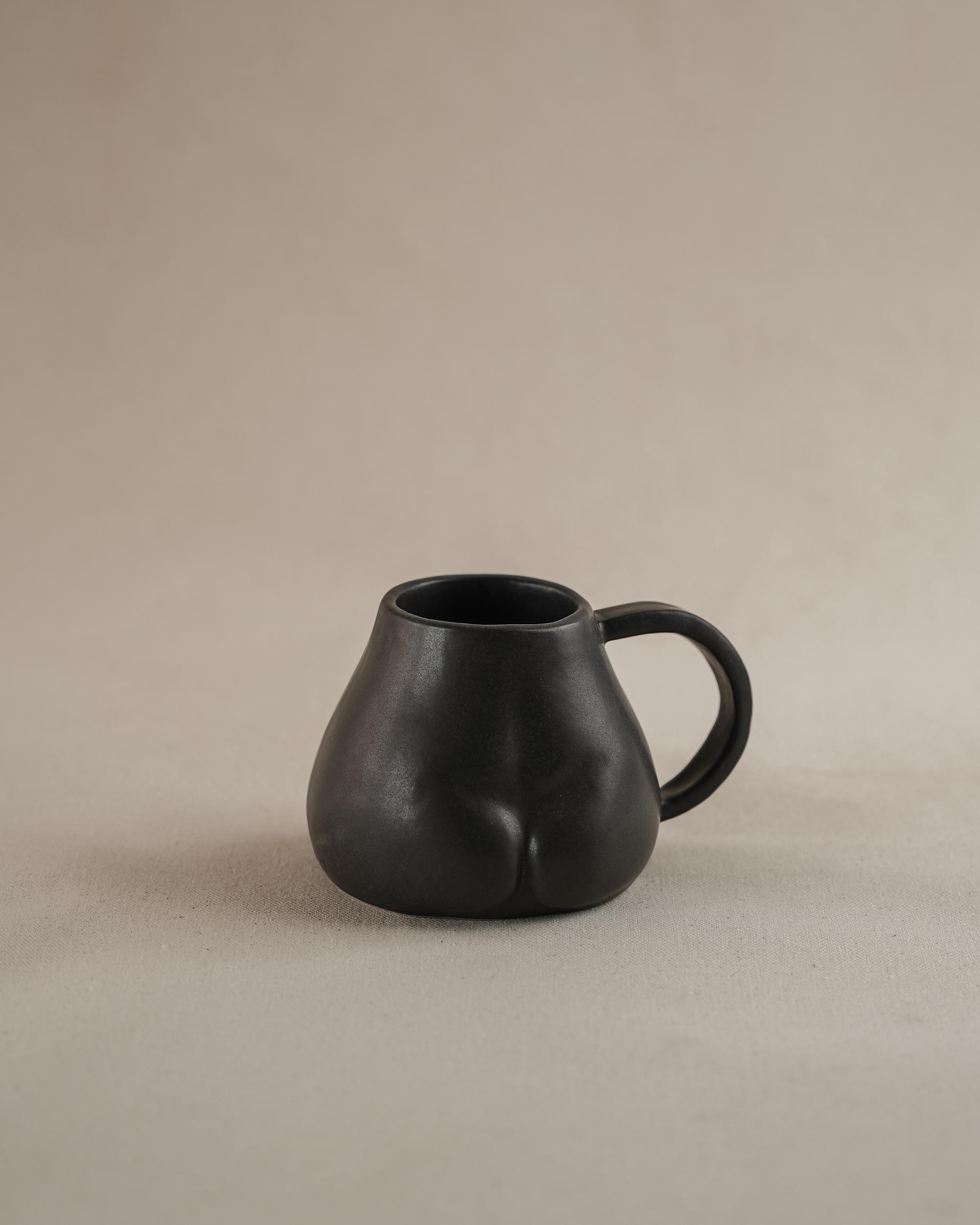 The Orby House Butt Sculpture Mug: Black