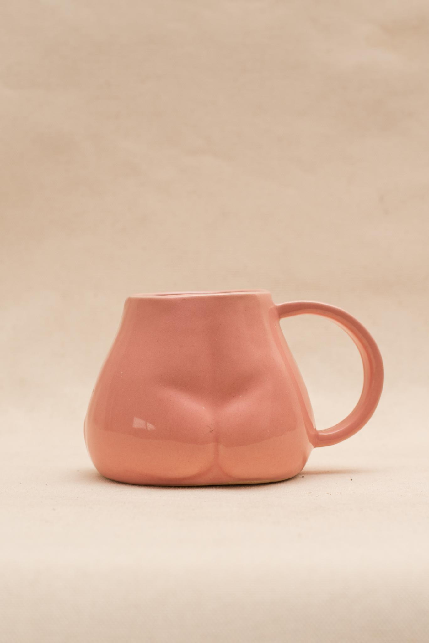 The Orby House Butt Sculpture Mug: Pink
