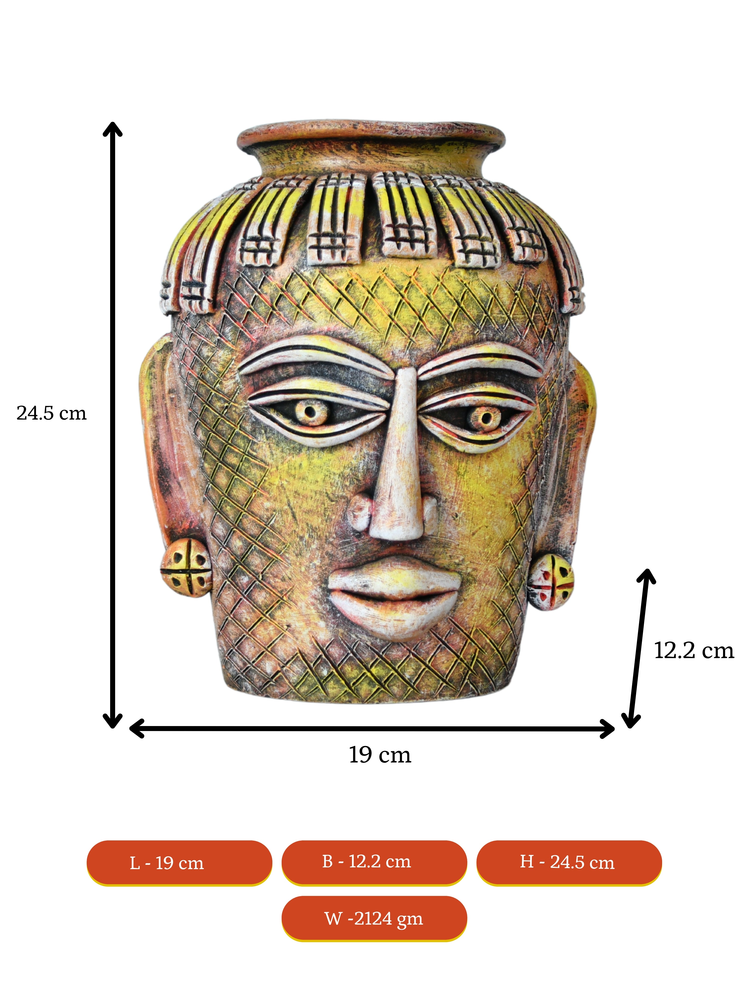 Sowpeace Terracotta Tribal Effigy Bloom