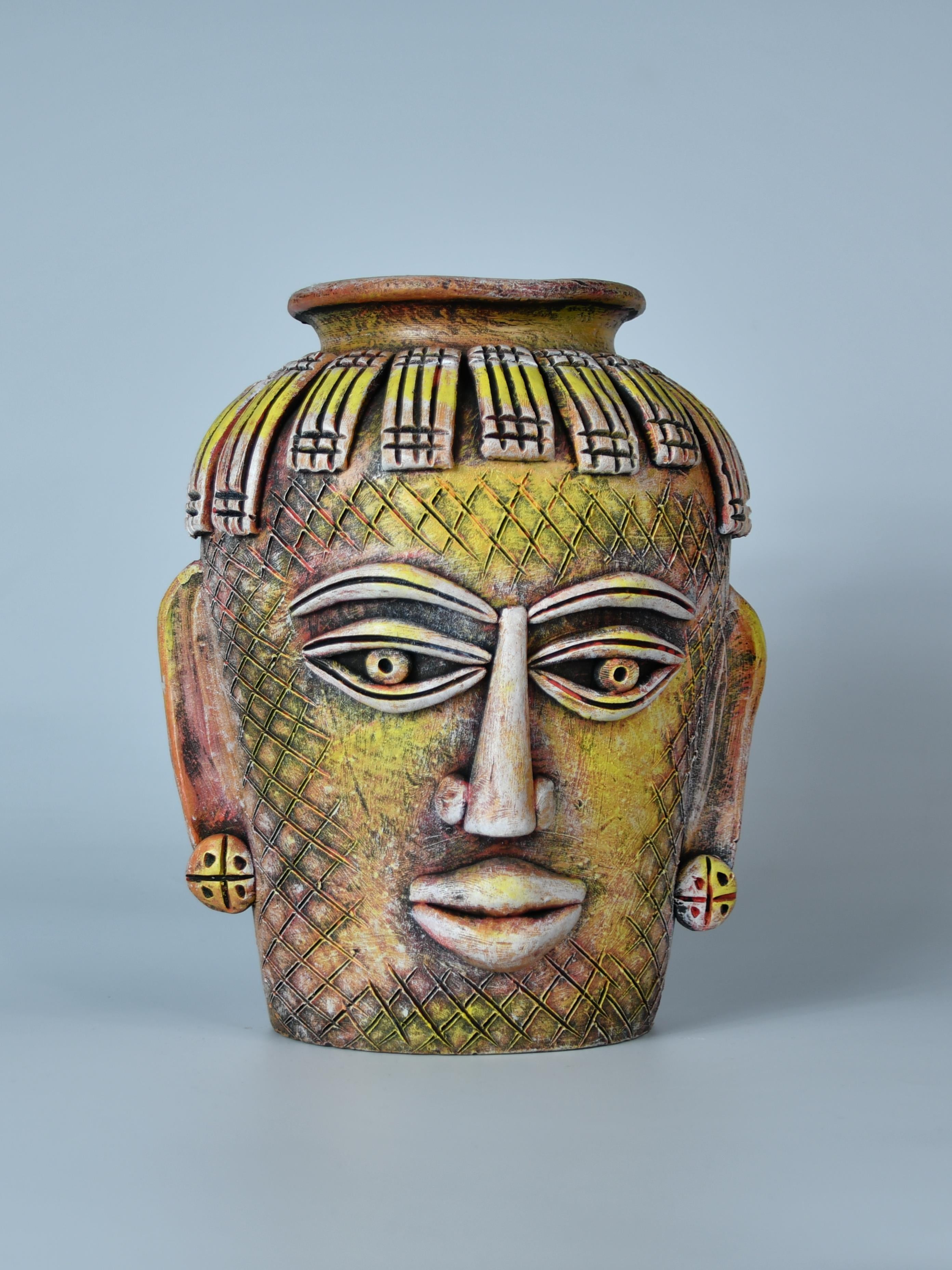 Sowpeace Terracotta Tribal Effigy Bloom