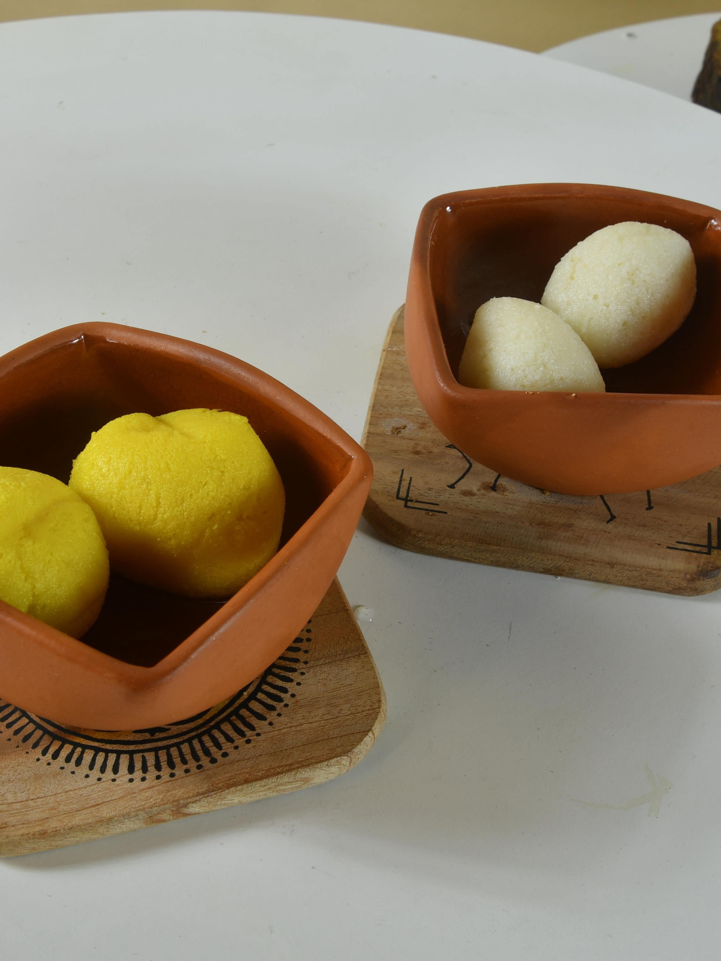 Sowpeace Premium Set of 2 Terracotta Square Serving Bowls