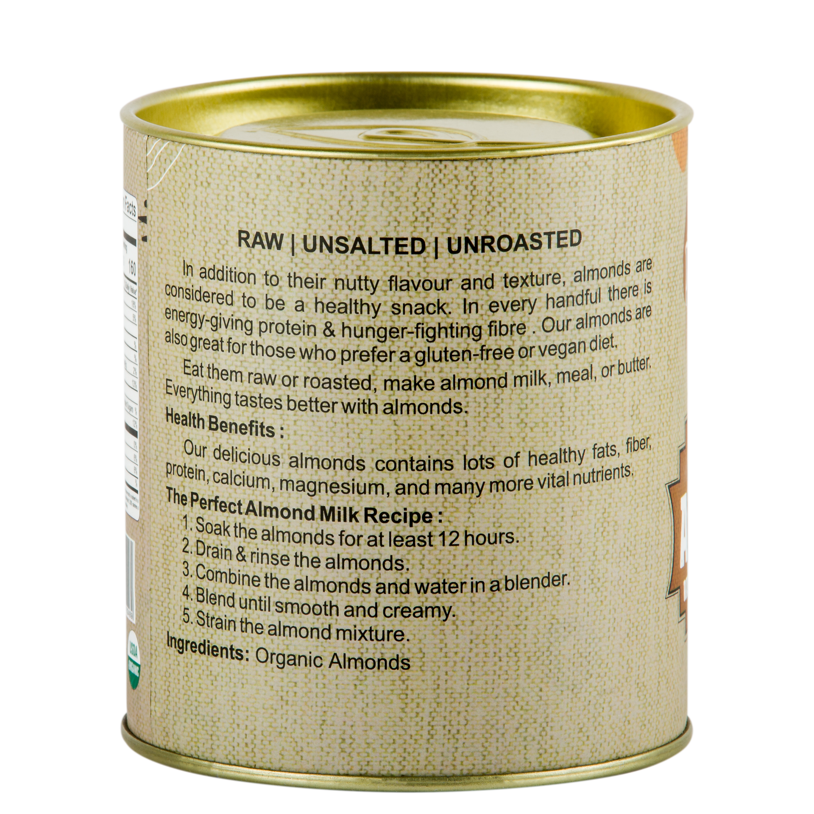 Praakritik Organic Almonds California 200g